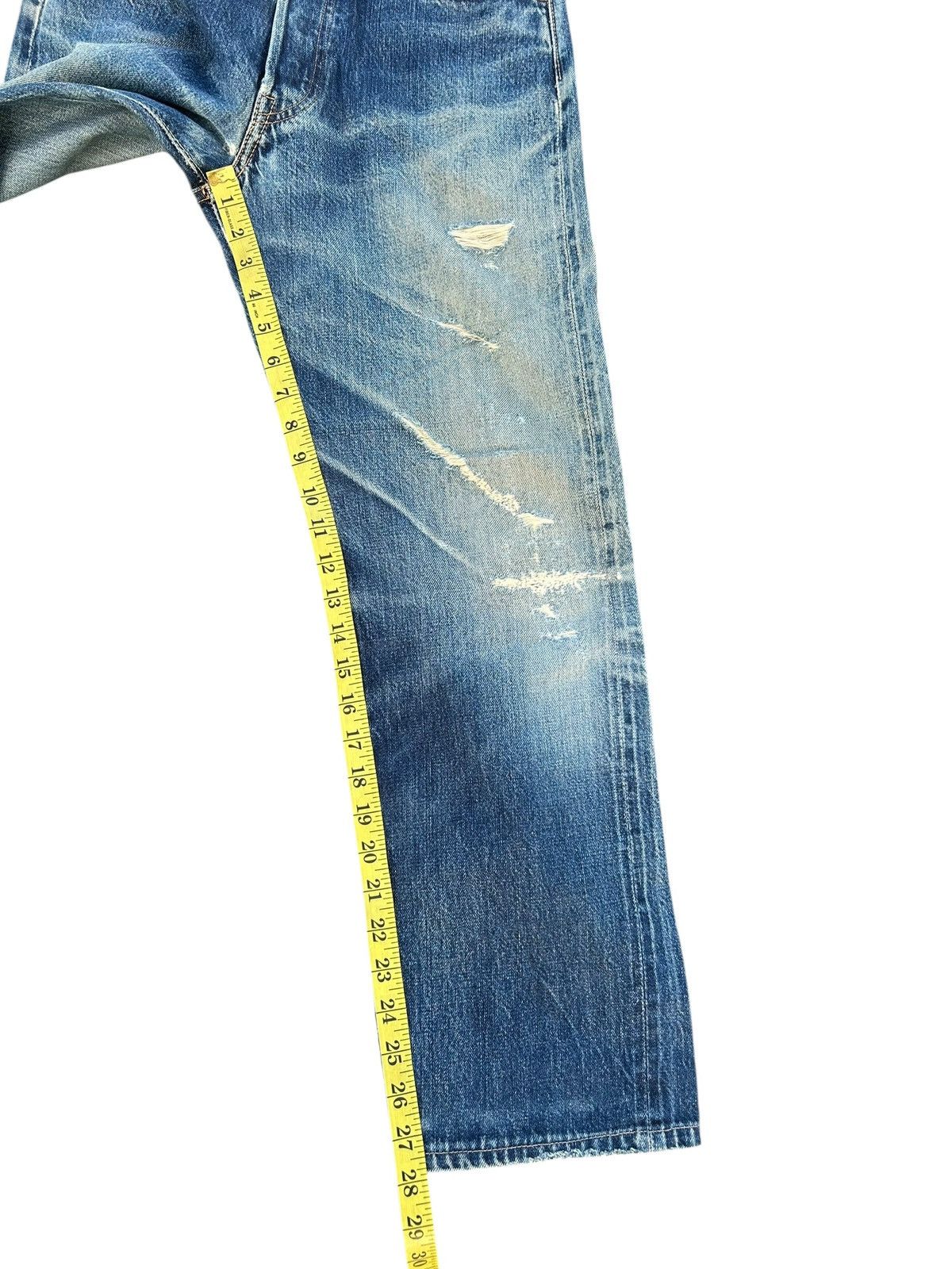 Full Count & Co. × Kapital × Vintage Vintage Full Count Selvedge Distressed Denim Jeans Size US 29 - 22 Thumbnail