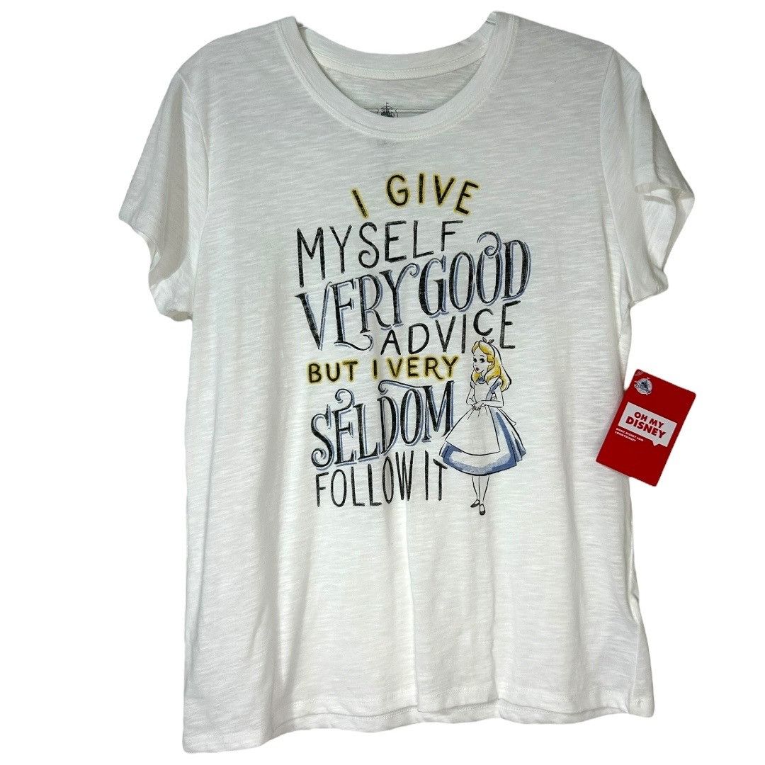 Disney NWT Disney Store Oh My Disney Alice in Wonderland Ladies' T- Size XL / US 12-14 / IT 48-50 - 1 Thumbnail