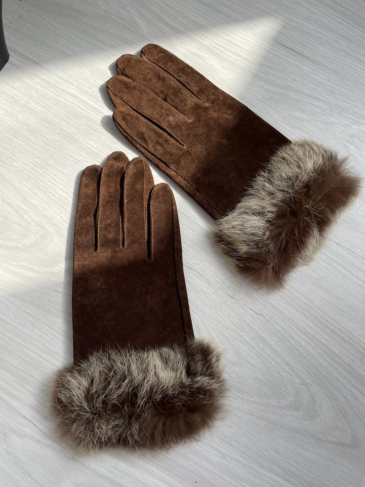 Vintage Vintage leather gloves Size ONE SIZE - 7 Thumbnail