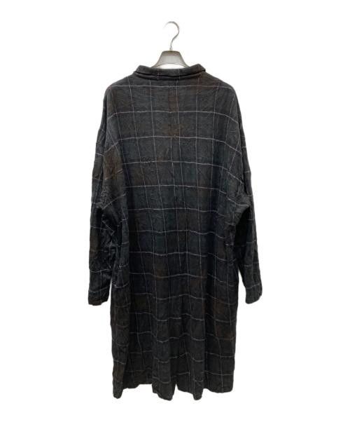 Yohji Yamamoto Yohji Yamamoto pour homme 20AW Dyed Check Gown Coat Size US L / EU 52-54 / 3 - 2 Thumbnail