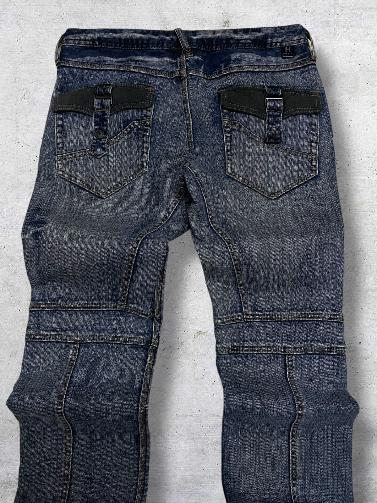 Japanese Brand VINTAGE NICOLE HIDEWAYS JAPAN DESIGNER BIKERSTYLE PUNK DENIM Size US 32 / EU 48 - 12 Thumbnail
