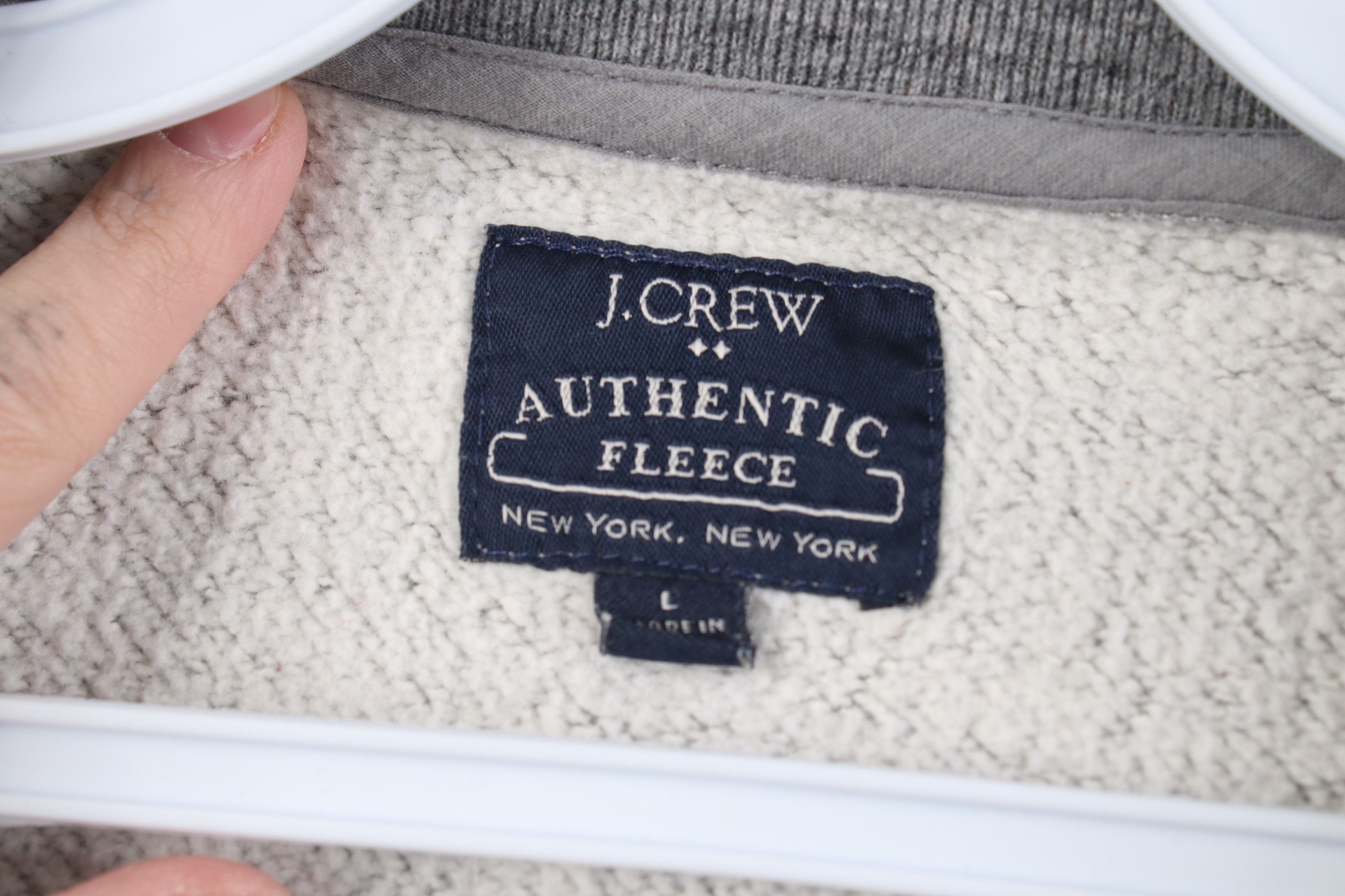 J.Crew Y2K J Crew Authentic Fleece Long Sleeve Henley Sweatshirt Size US L / EU 52-54 / 3 - 5 Thumbnail