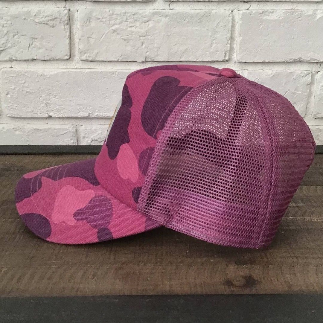 Bape × Carhartt × Nigo BAPE × Carhartt Tracker Hat Cap Purple Camo a bathing ape Size ONE SIZE - 5 Thumbnail