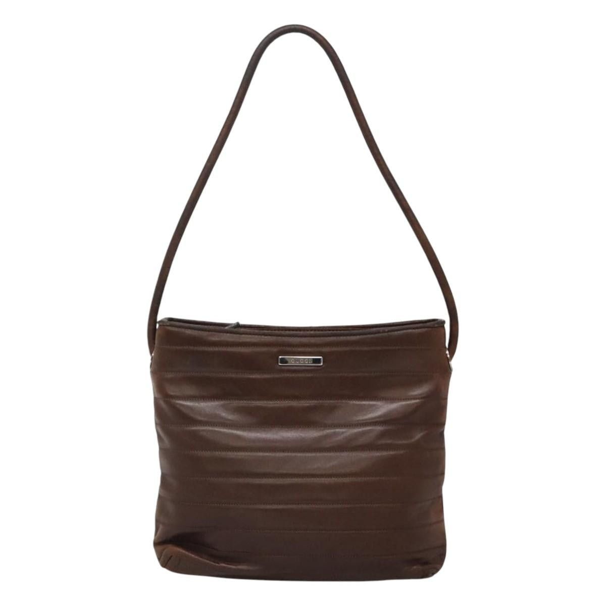 Gucci GUCCI Tote Bag Leather Brown Size ONE SIZE - 2 Thumbnail
