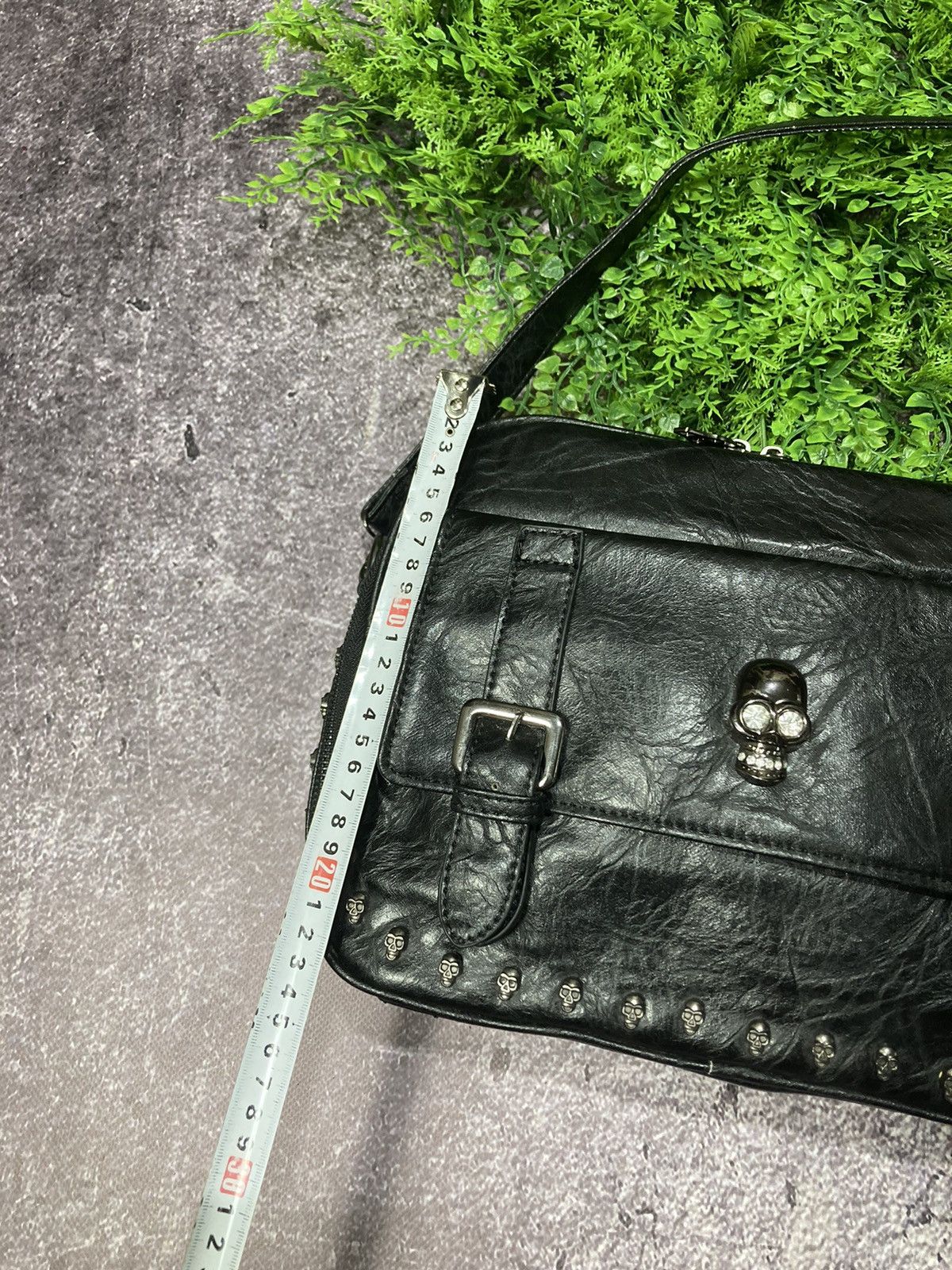 Other Vintage Thomas Wylde Metal Skull Logo Monogram Leather Bag Size ONE SIZE - 18 Thumbnail