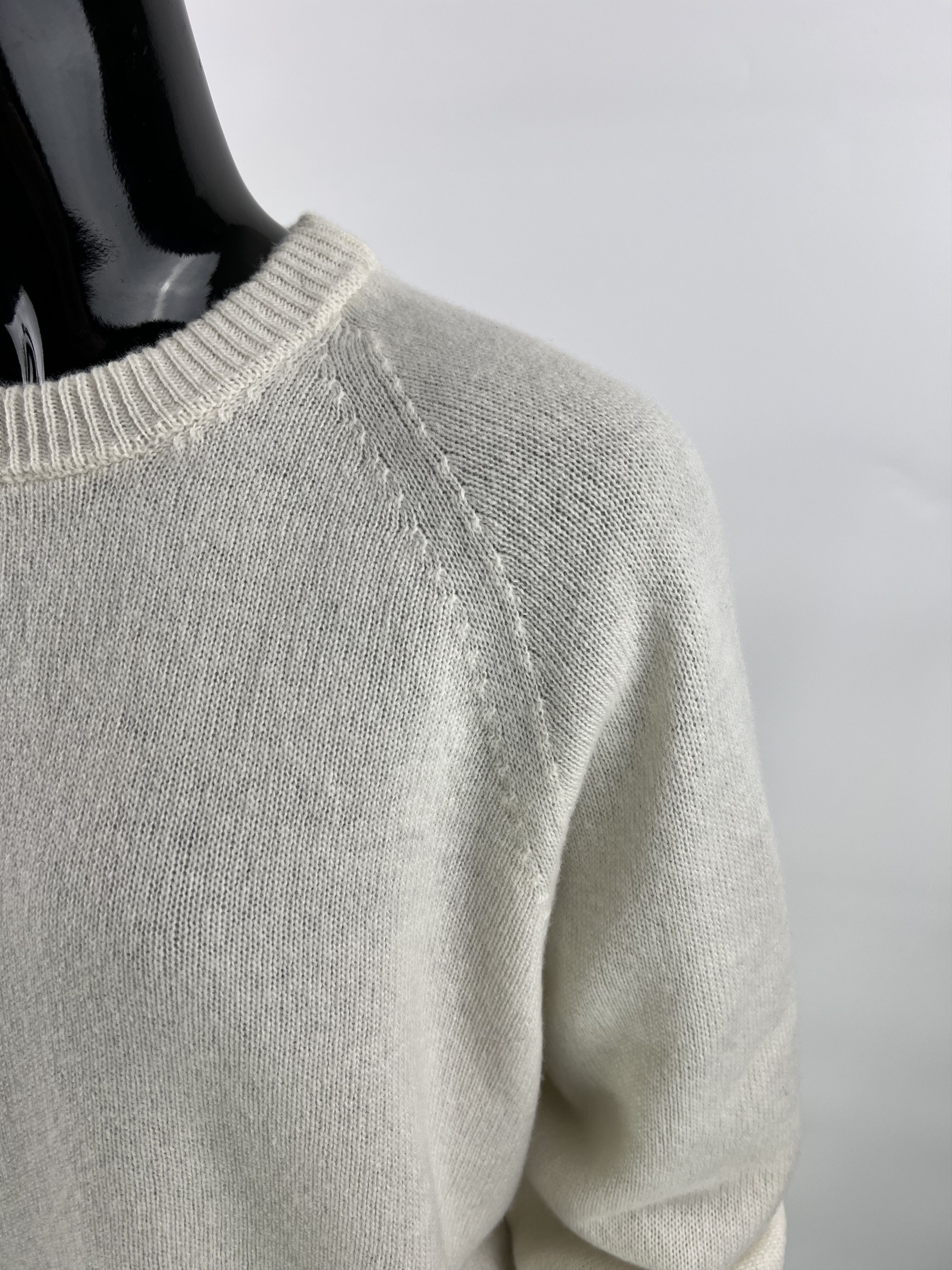 Other Momoni Ivory 100% Merino Wool Crew Neck Sweater Size L Size L / US 10 / IT 46 - 6 Thumbnail