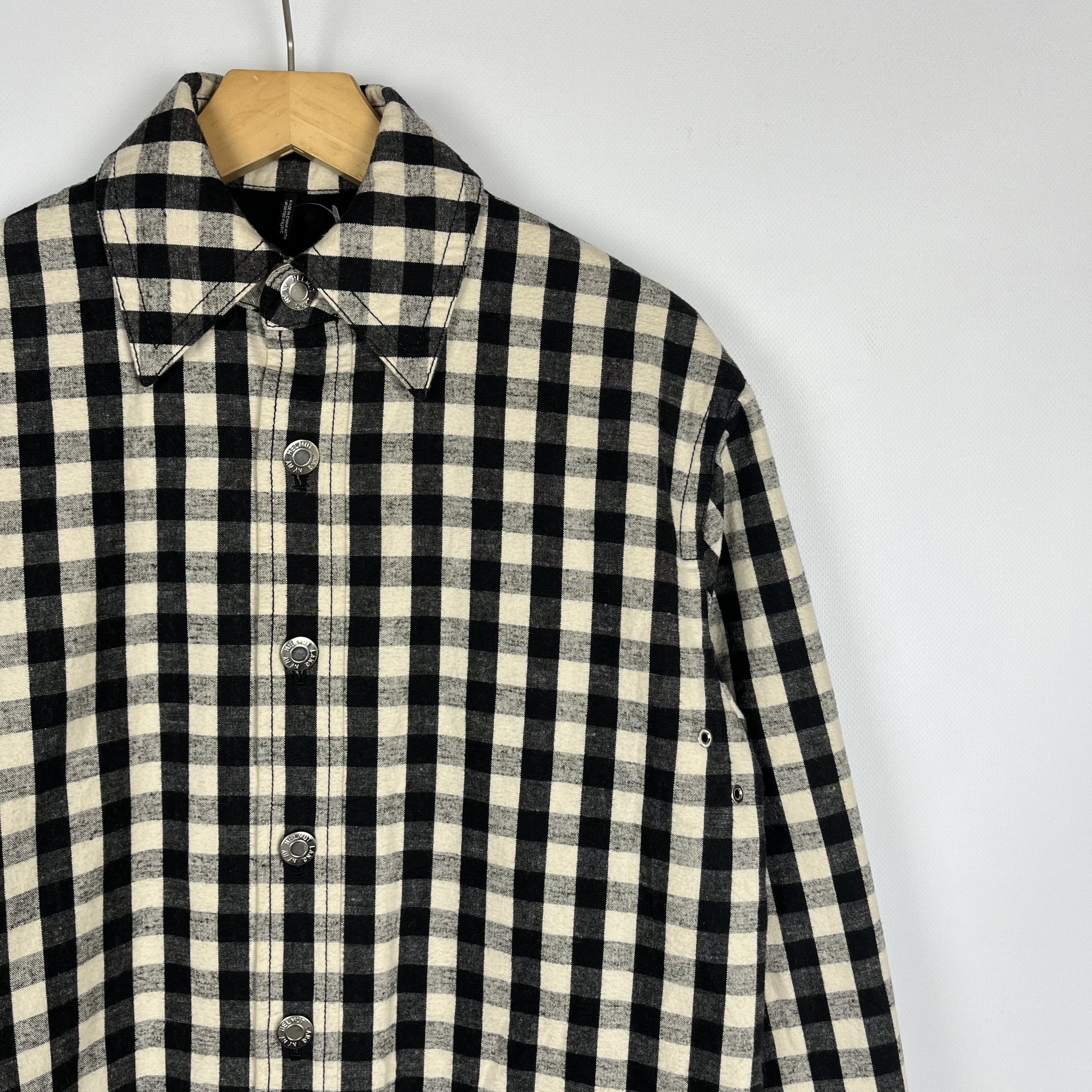 Helmut Lang Helmut Lang Oversized Gingham Flannel Overshirt Jacket Size XS / US 0-2 / IT 36-38 - 2 Thumbnail
