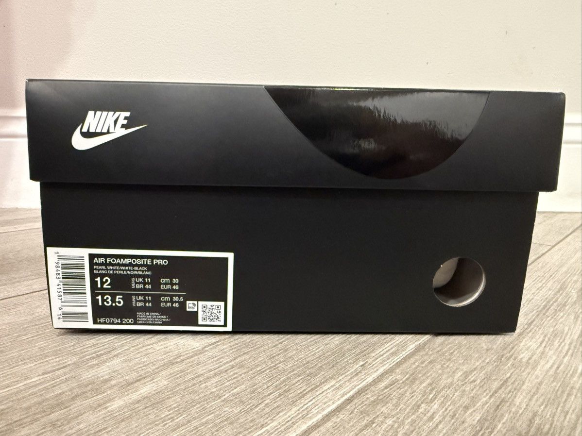 Nike Nike Air Foamposite Pro Pearl White Black True Red Sz 12 Size US 12 / EU 45 - 11 Thumbnail