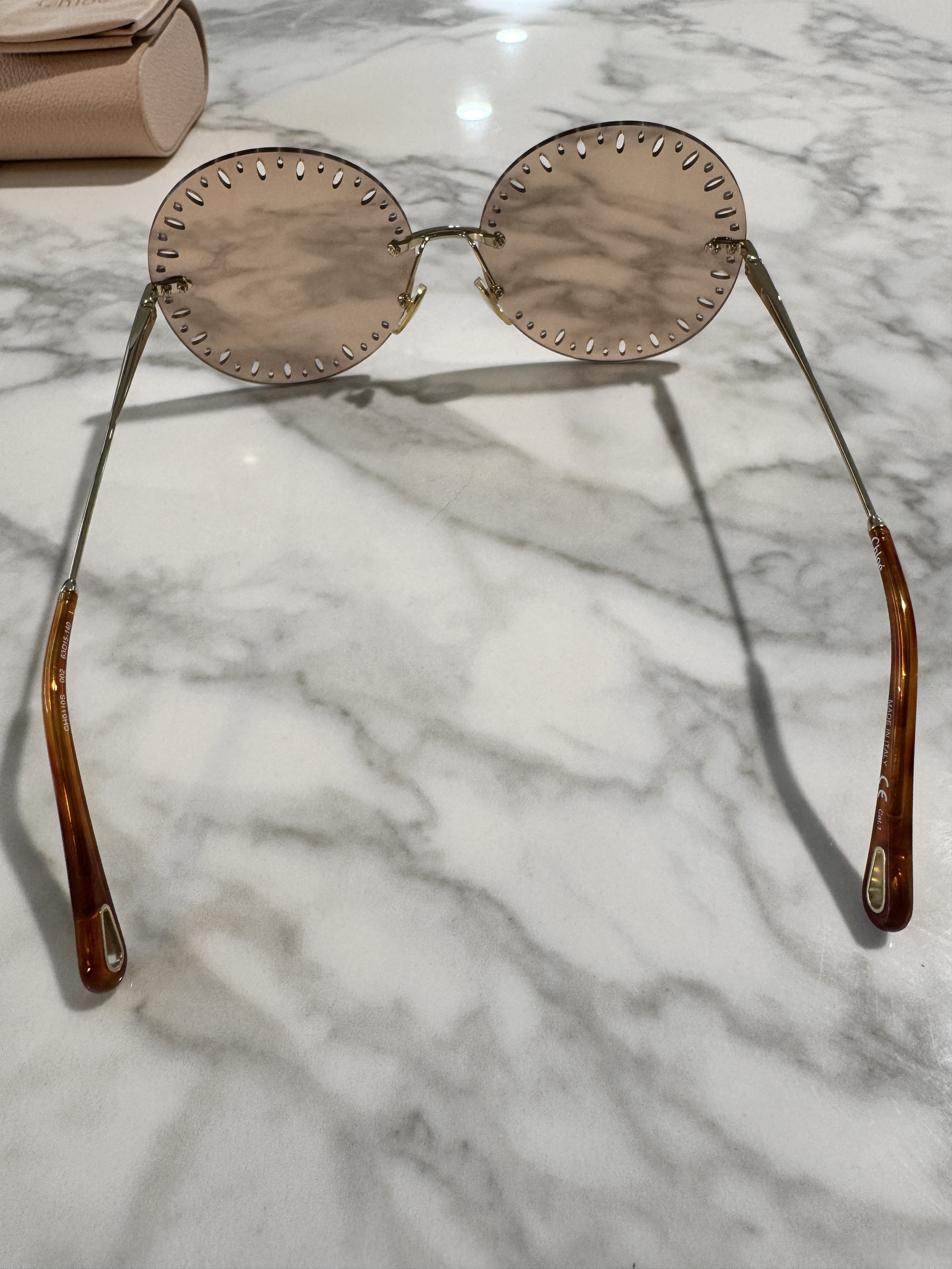 Chloe Lunettes de soleil Rosée Size ONE SIZE - 4 Thumbnail