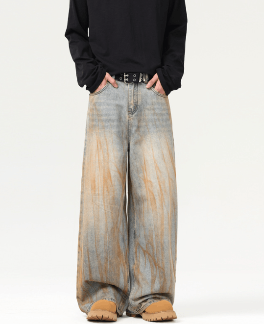 Japanese Brand × Jean Distressed dirtyfit men's loose vintage jeans Size US 32 / EU 48 - 2 Thumbnail