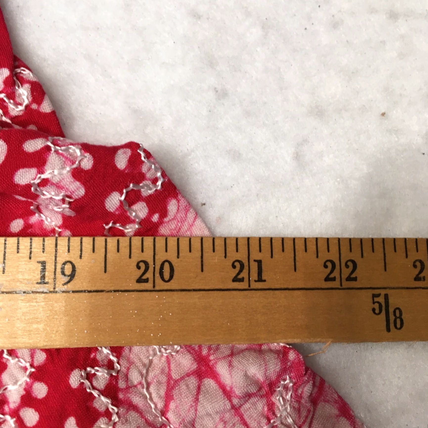Vintage VINTAGE Sz Med MIDI Skirt Boho Floral Tie Dye Red Pink Rayon High Rise Elastic Waist Midi Women Regular M Skirt Womens Size 32" / US 10 / IT 46 - 7 Thumbnail