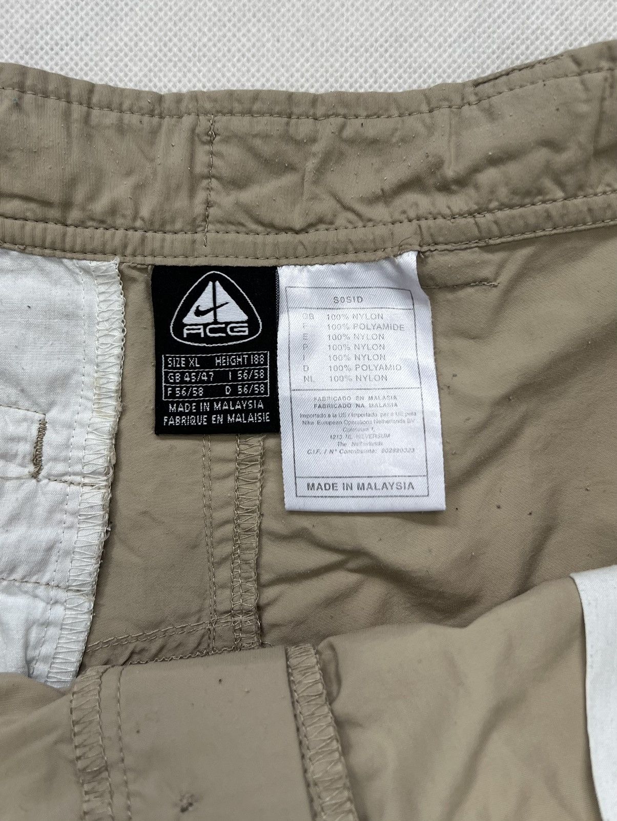 Nike × Nike ACG × Vintage Cargo Shorts Nike ACG Logo Pocket Size US 36 / EU 52 - 3 Thumbnail