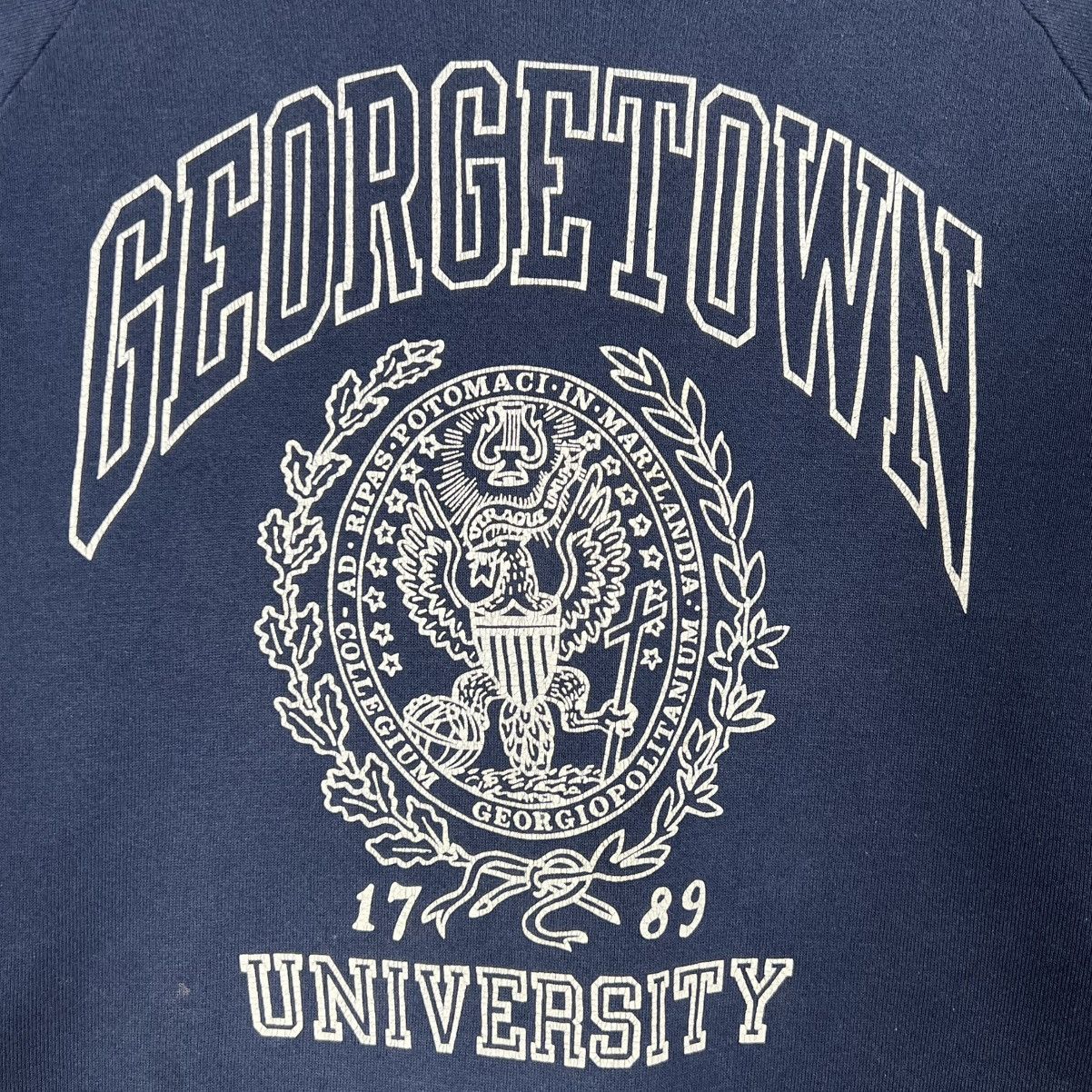 Vintage 80s Vintage Georgetown University Sweatshirt Size US L / EU 52-54 / 3 - 8 Thumbnail