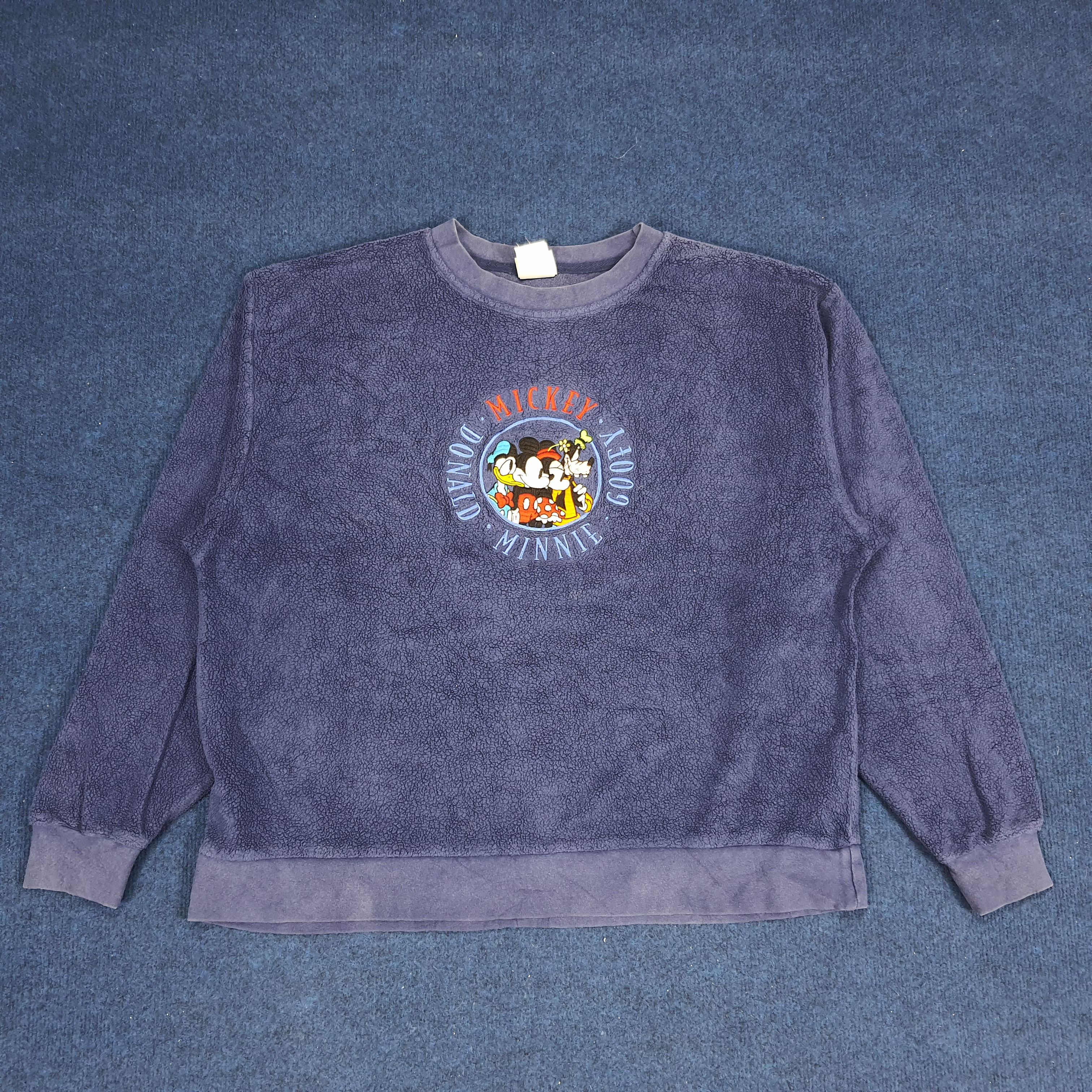 Disney × Mickey Mouse × Vintage Vintage Disney Mickey Mouse Club Fleece Sweatshirt Size US XL / EU 56 / 4 - 1 Thumbnail