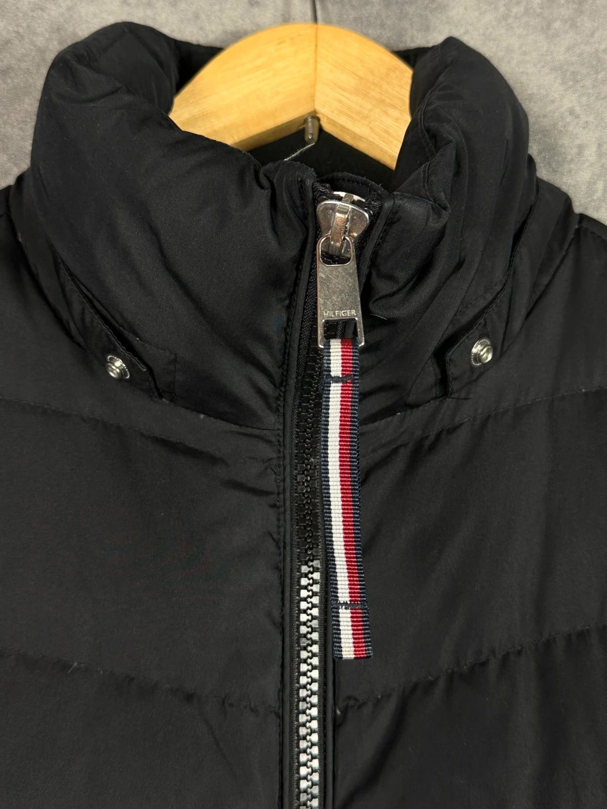 Tommy Hilfiger Tommy Hilfiger Women Down Coat Black Quilted Logo Size L / US 10 / IT 46 - 4 Thumbnail