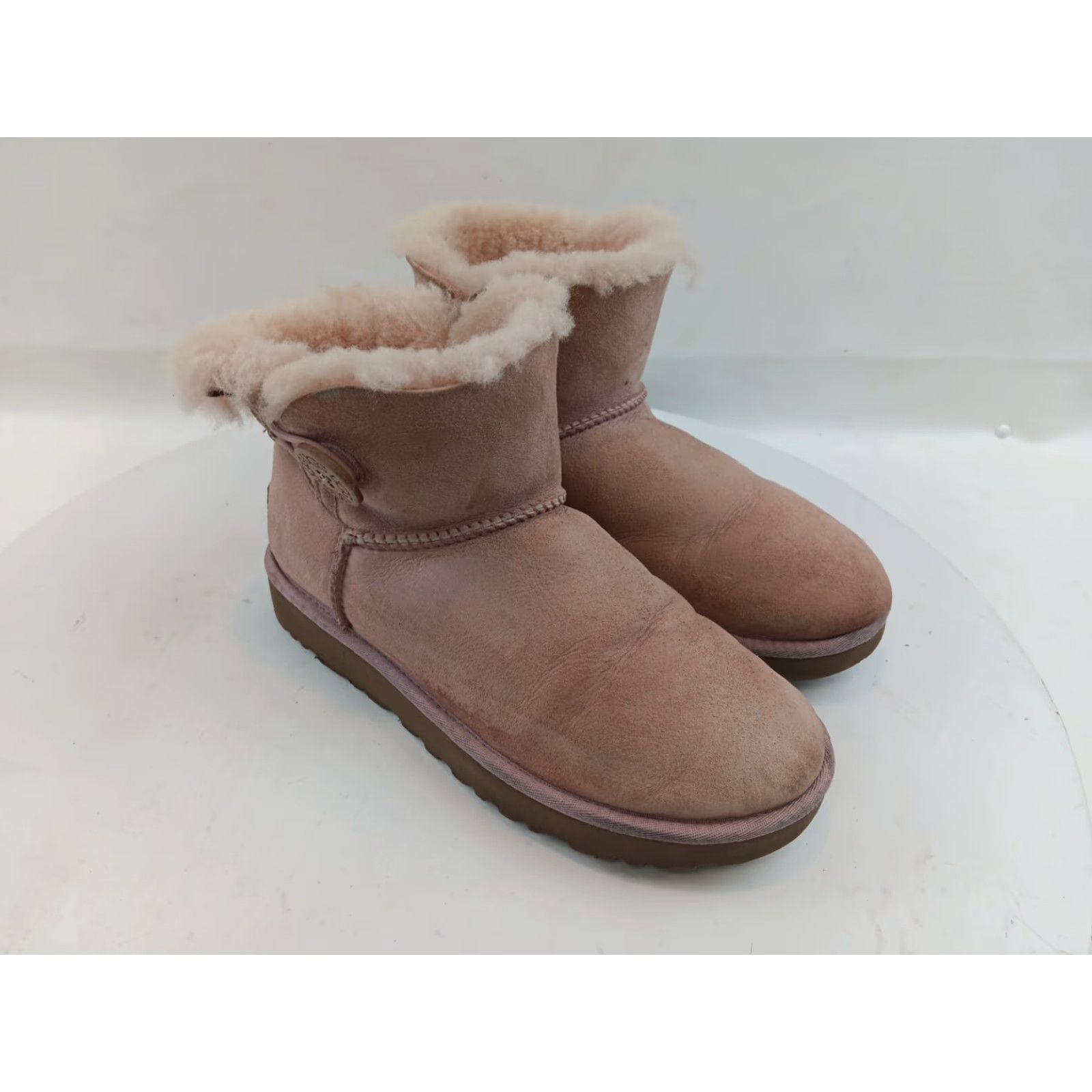 Ugg UGG Boots Mini Bailey Button II Women's Adult Size 8 Pink Sheepskin Size US 8 / IT 38 - 2 Thumbnail