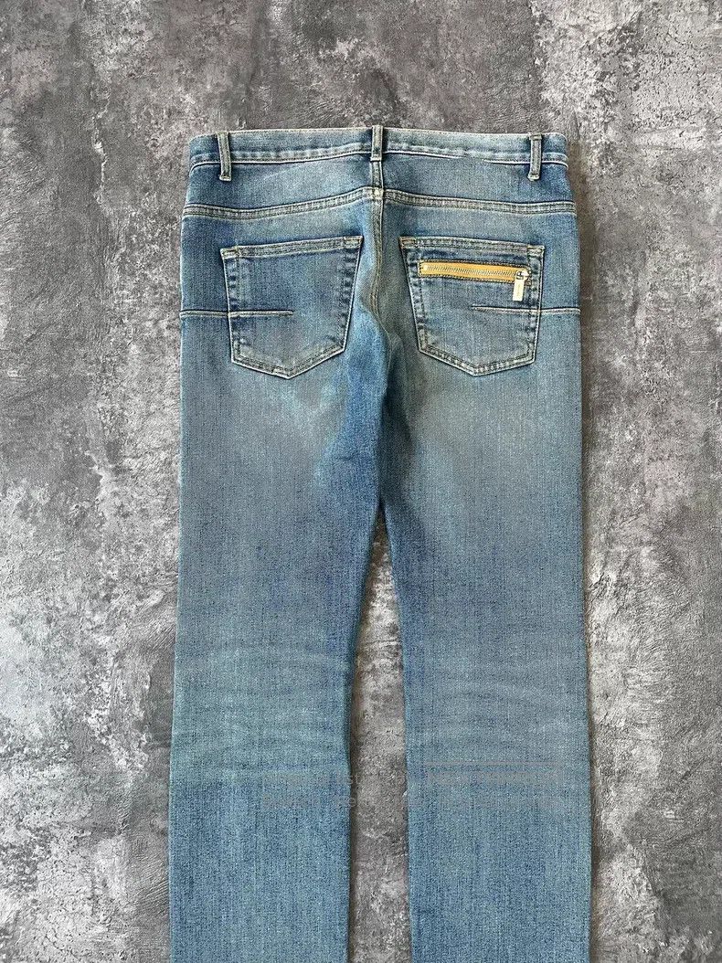 Dior Dior Light blue water-washed cat whisker back single zippe Size US 28 / EU 44 - 8 Thumbnail