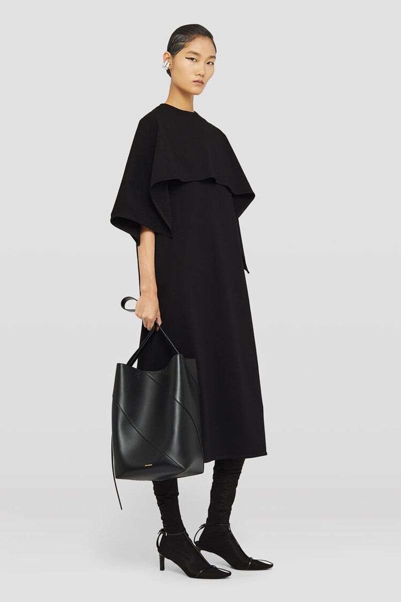 Jil Sander o1loc1c0426 Size:OS/Vertigo Tote Medium in Black Size ONE SIZE - 6 Thumbnail