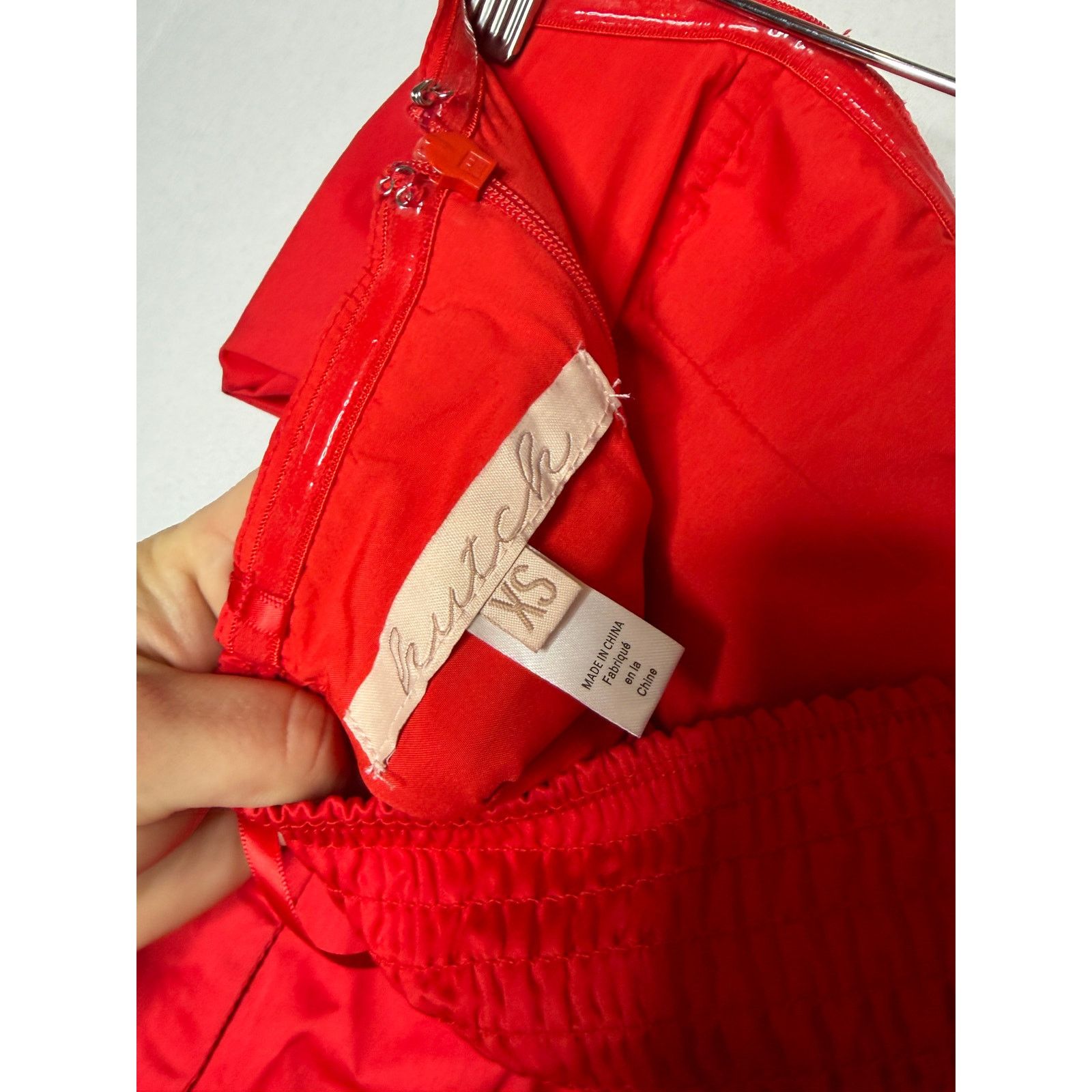 Hutch Hutch Strapless Red Mini Dress with Bow & Rose Detail Sz XS Size XS / US 0-2 / IT 36-38 - 6 Thumbnail