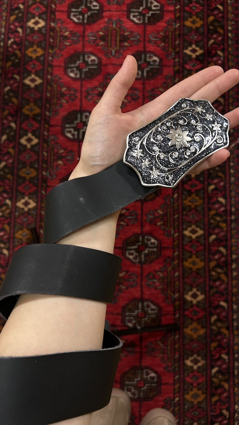 Japanese Brand × Vintage Y2K Leather Belt Size ONE SIZE - 1 Thumbnail