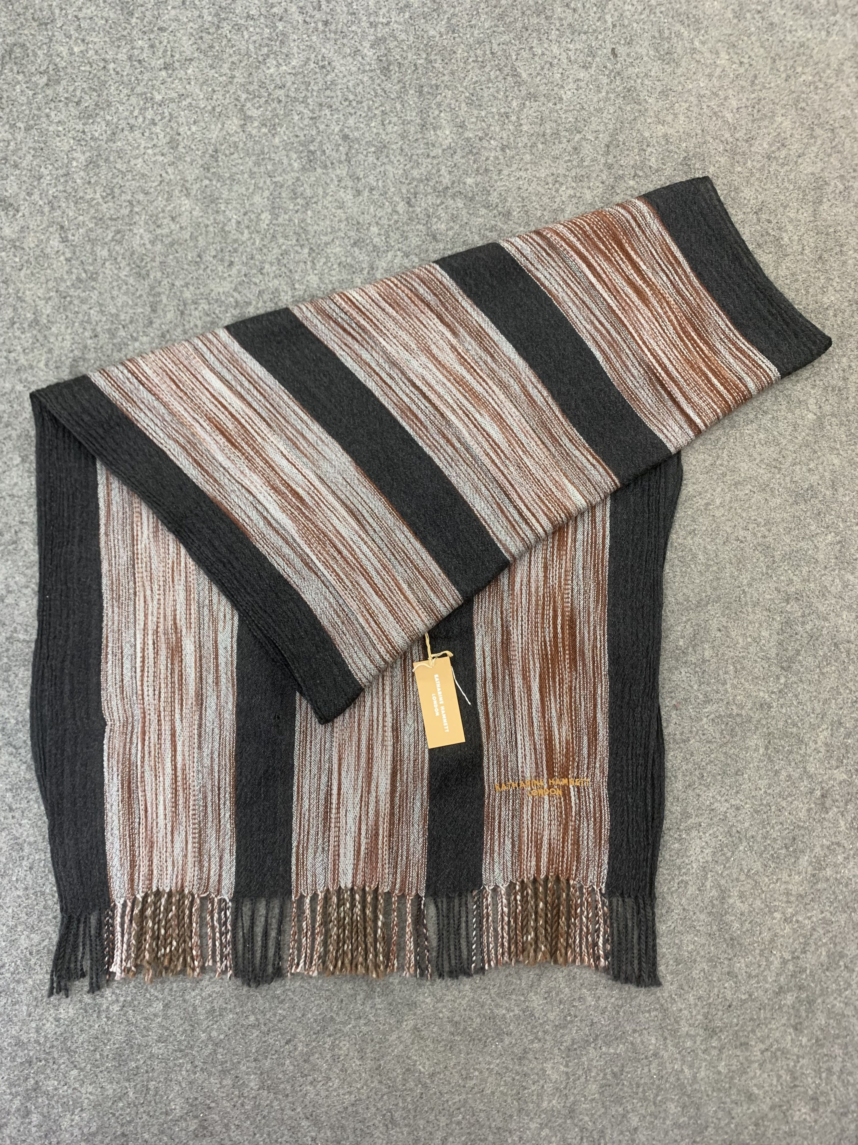 Katharine Hamnett London Katharine Hamnett London Scarf Wool Muffler Neck Wrap BL2088 Size ONE SIZE - 3 Thumbnail