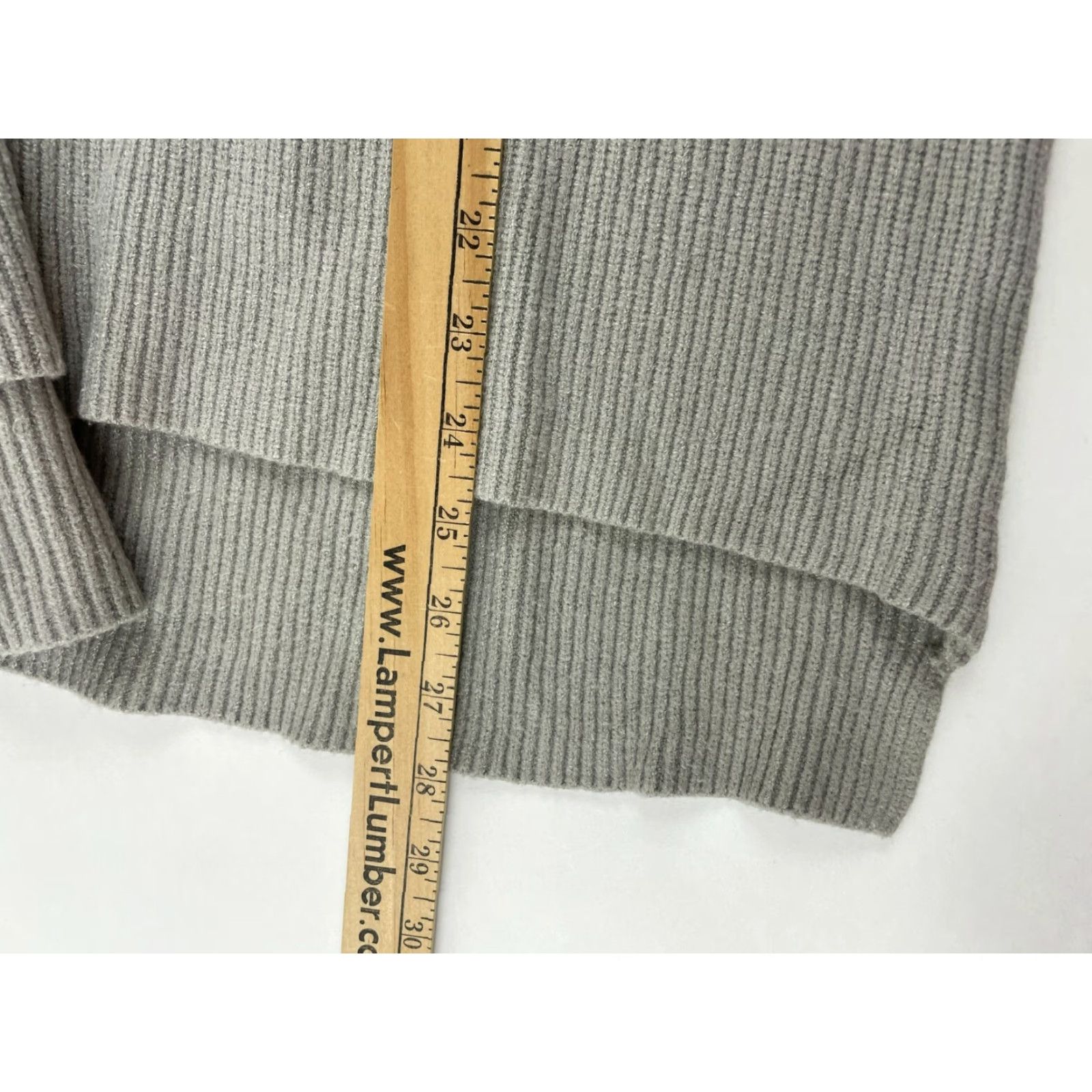 Vintage Devotion by Cyrus Sweater Women's Size Large Gray Pullover Ribbed Oversized NWT Size L / US 10 / IT 46 - 6 Thumbnail