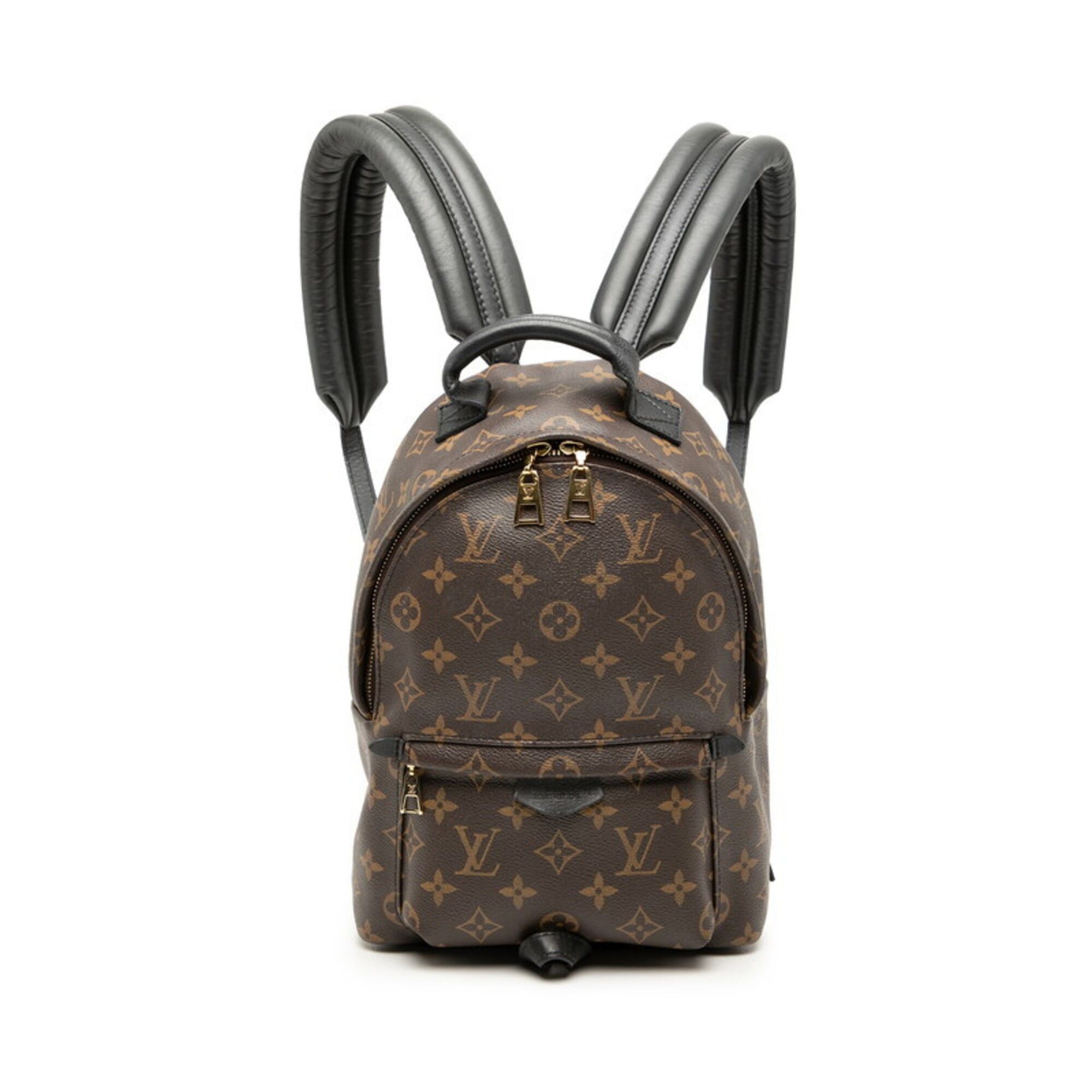 Louis Vuitton Louis Vuitton Monogram Palm Springs PM Backpack M41560 Brown Black Leather Women's LOUIS VUITTON Size ONE SIZE - 1 Thumbnail