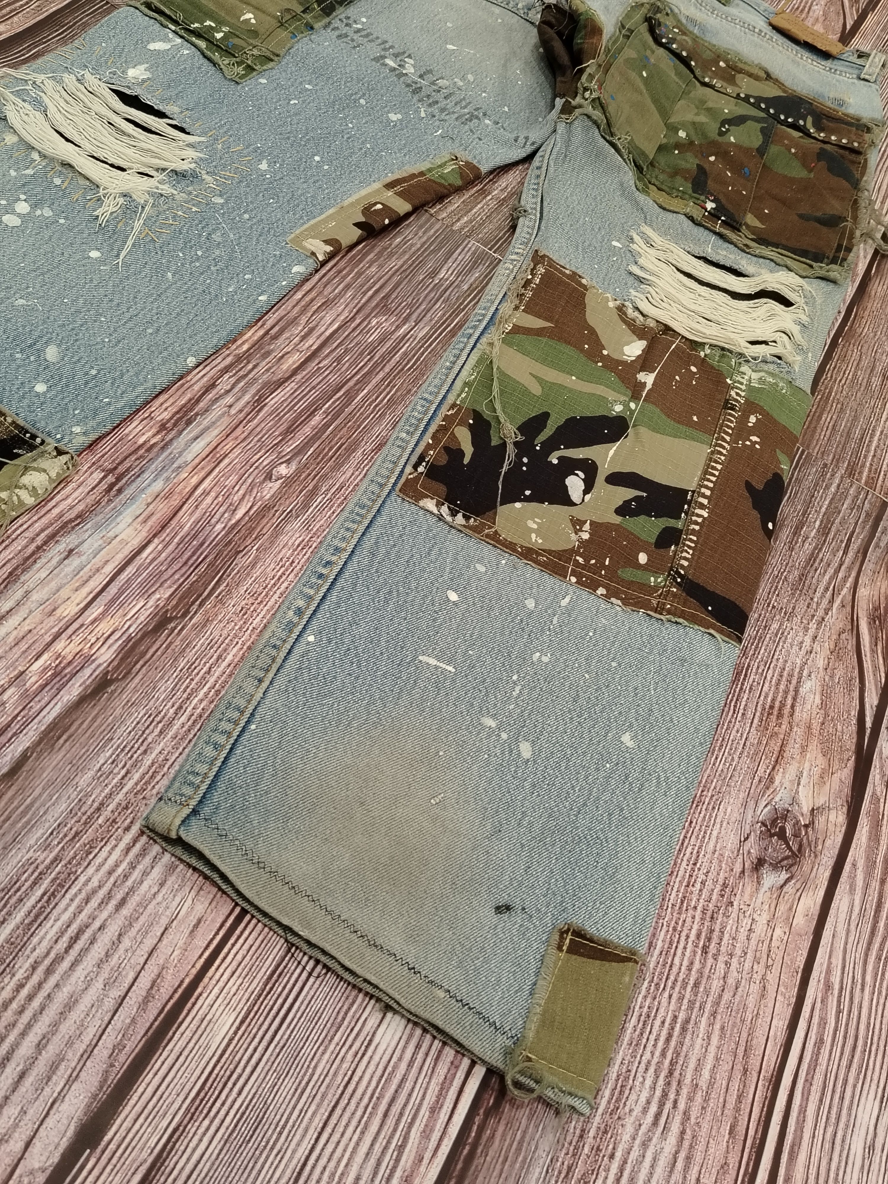 Levi's Levis 501 Jeans Vintage ARTWORK Army Size US 33 - 16 Thumbnail