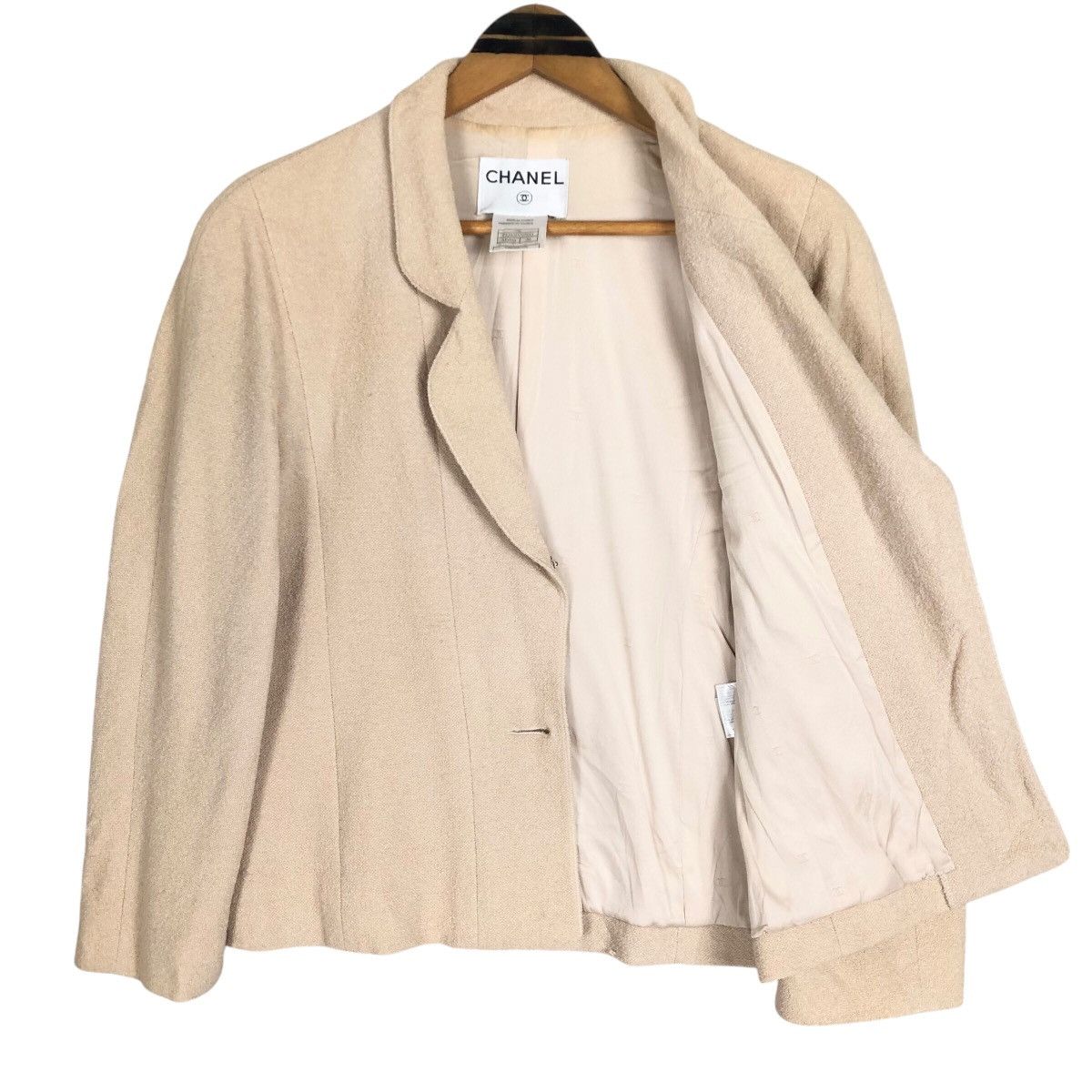 Chanel Vintage Chanel S/S1999 Single Breasted Laine Wool Coat Size S / US 4 / IT 40 - 12 Thumbnail