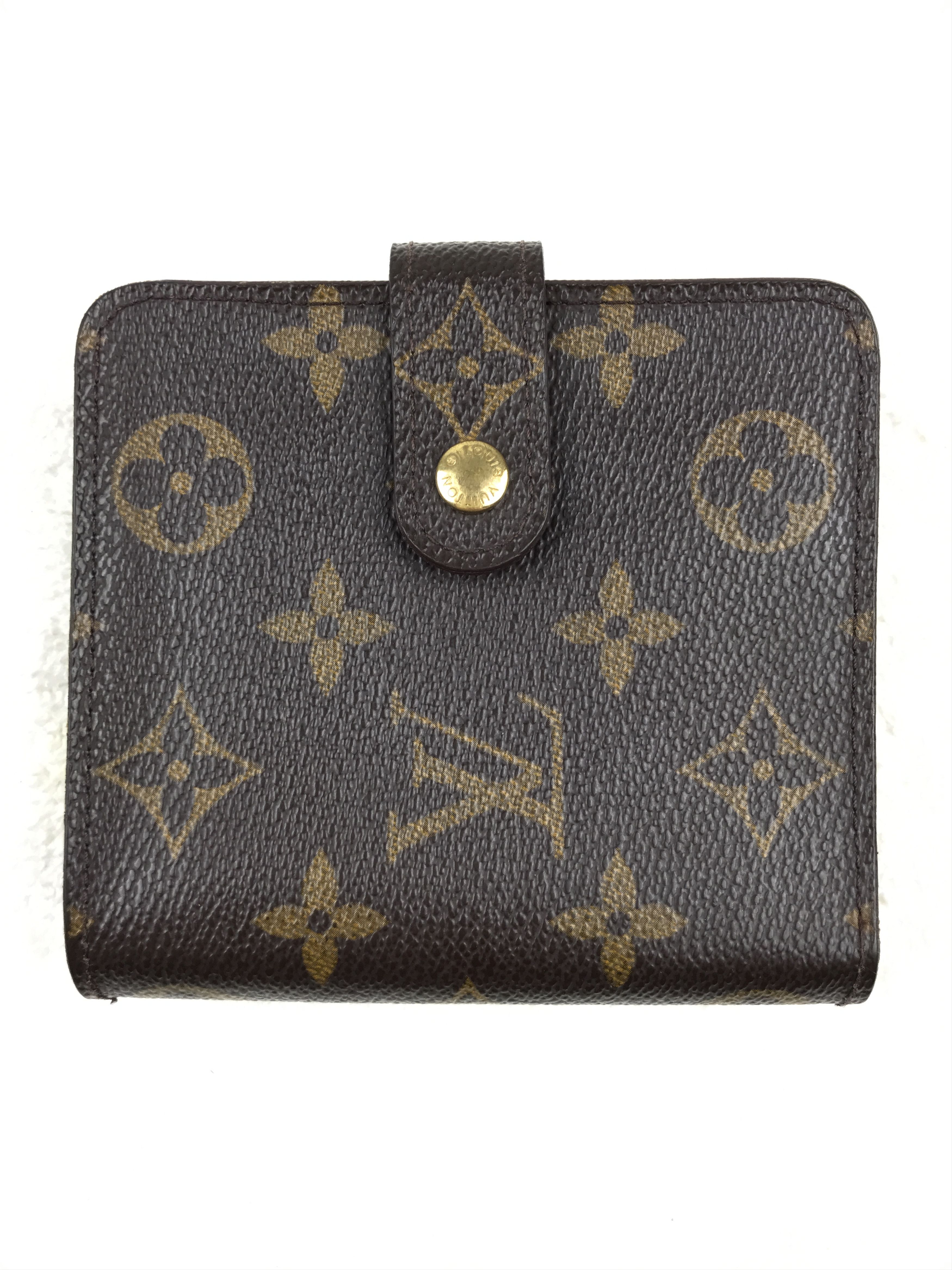 VINTAGE LOUIS VUITTON MONOGRAM COMPACT ZIPPY WALLET shops