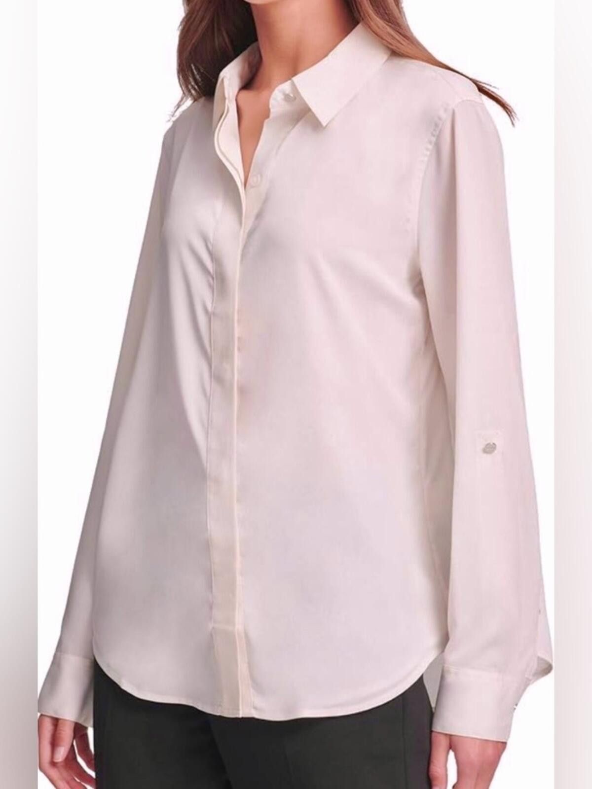 DKNY DKNY / Button Up Blouse / Blush Pink Size S / US 4 / IT 40 - 1 Thumbnail