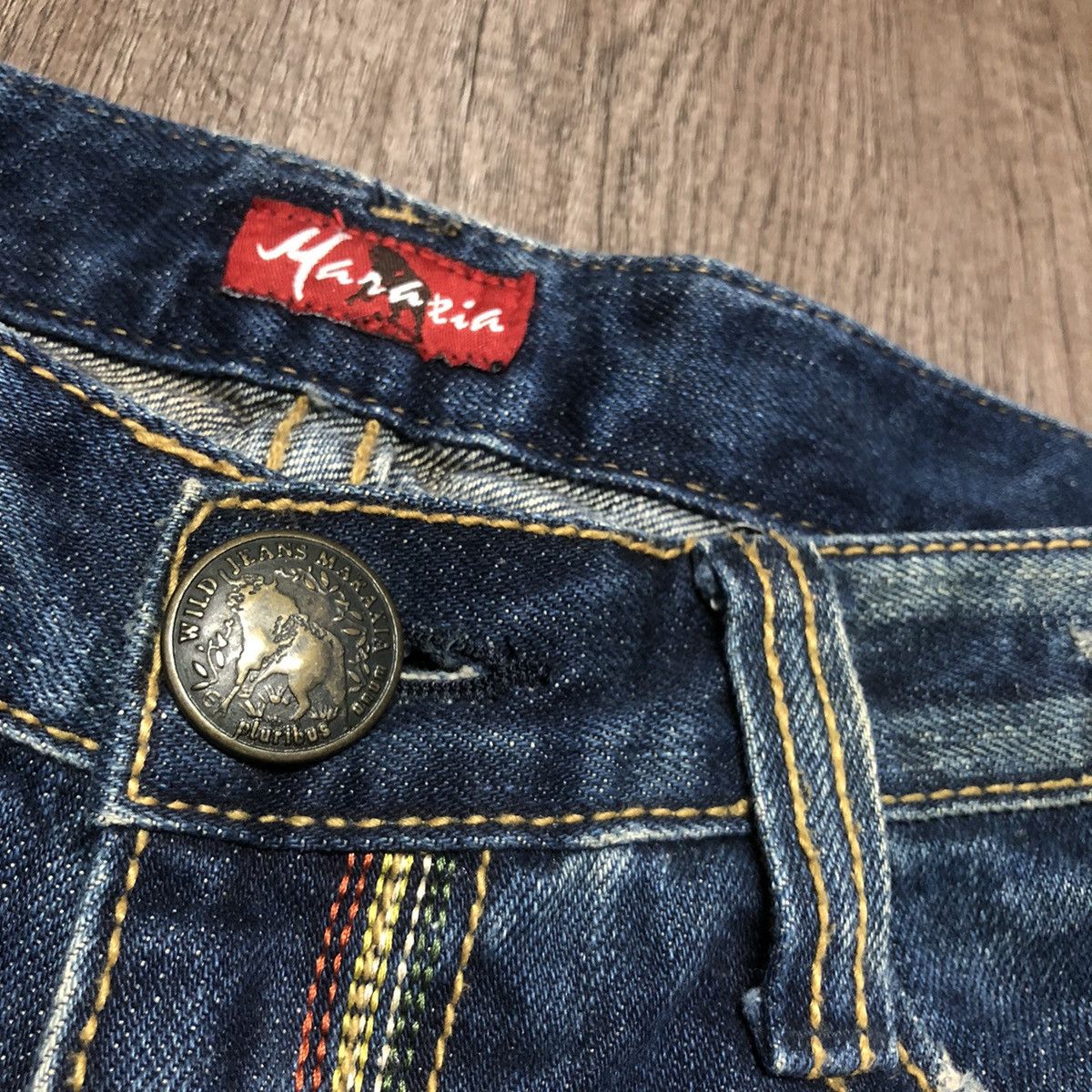 Hysteric Glamour × Japanese Brand WILD JEANS MARAXIA FLARE DISTRESSED DENIM Size 30" / US 8 / IT 44 - 10 Thumbnail