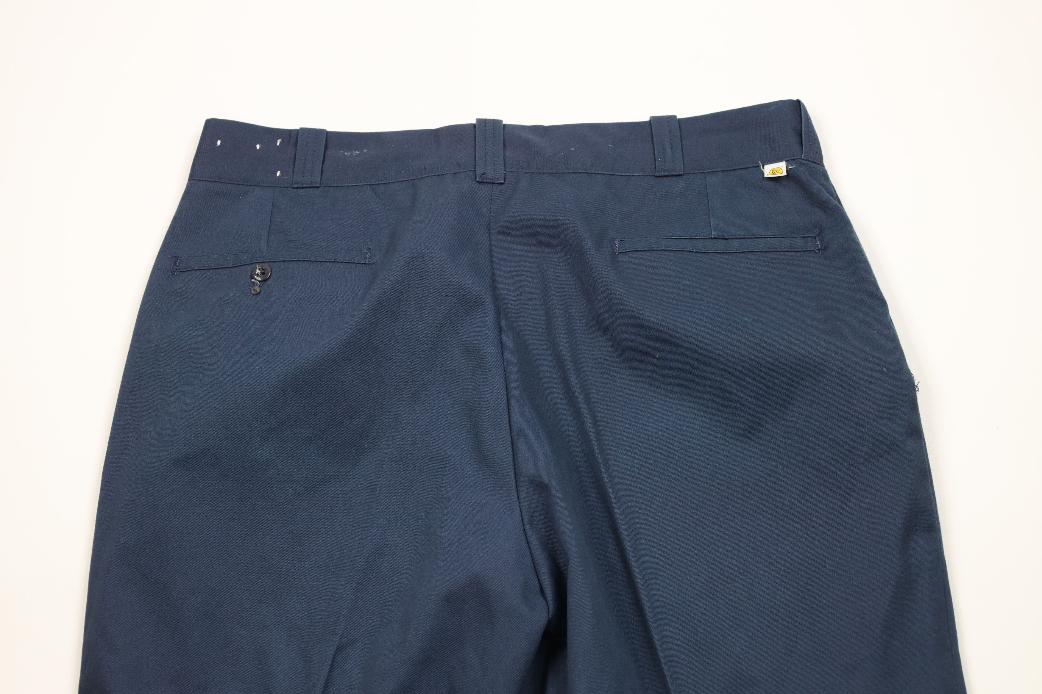 Big Mac Vintage 70s Big Mac Workwear Wide Leg Chino Pants Blue USA Size US 36 / EU 52 - 11 Thumbnail
