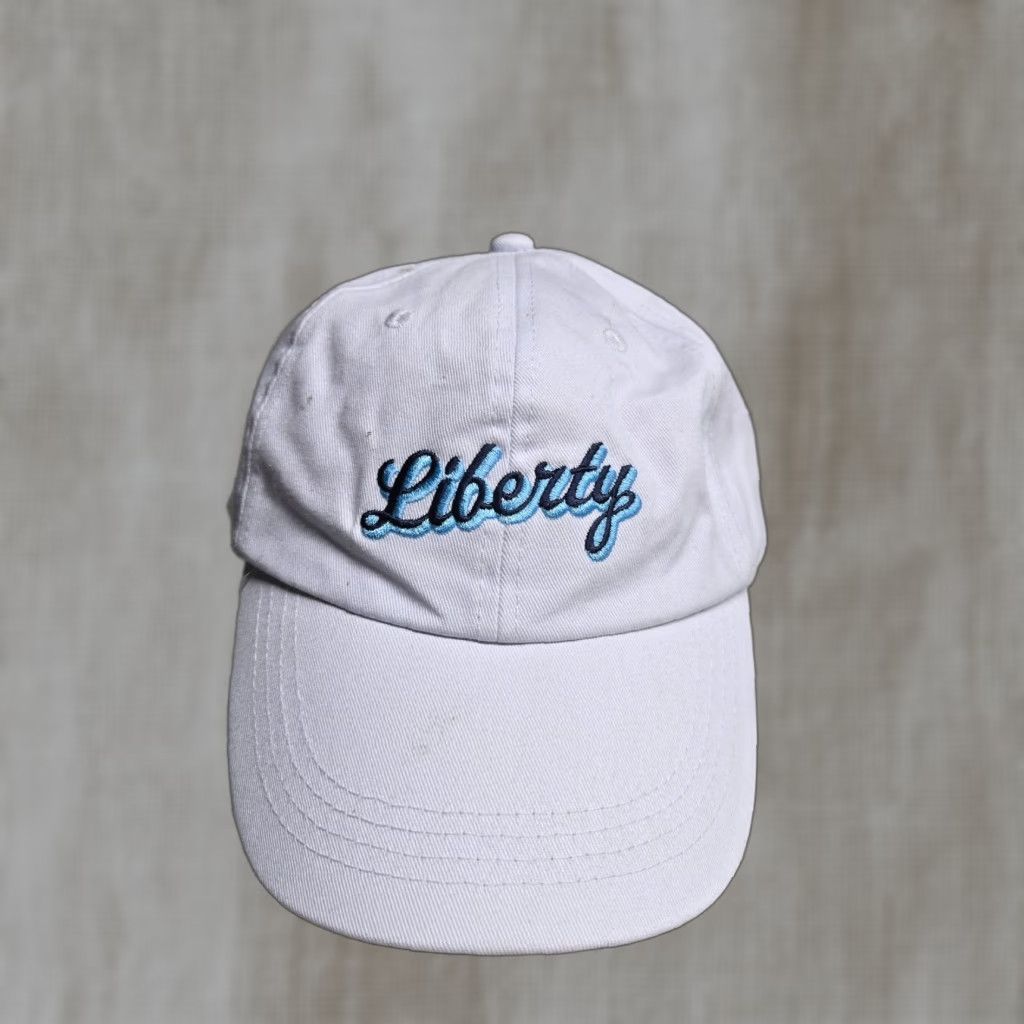 Vintage VINTAGE Liberty University Hat Baseball Cap Unisex Adults One Size White University College Football Style Adjustable Mens Womens Boys Girls Size ONE SIZE - 1 Thumbnail
