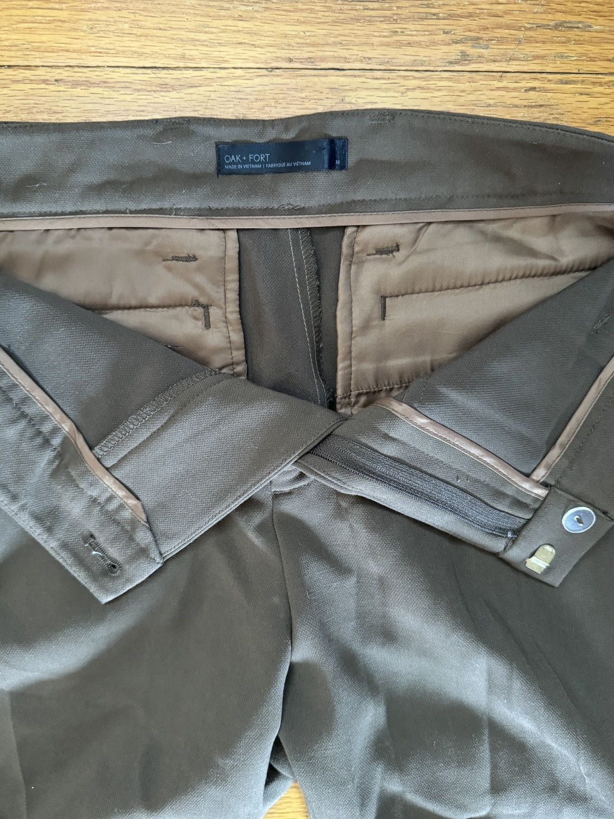 Oak + Fort Oak + fort dress pants good condition Size 30" / US 8 / IT 44 - 2 Thumbnail