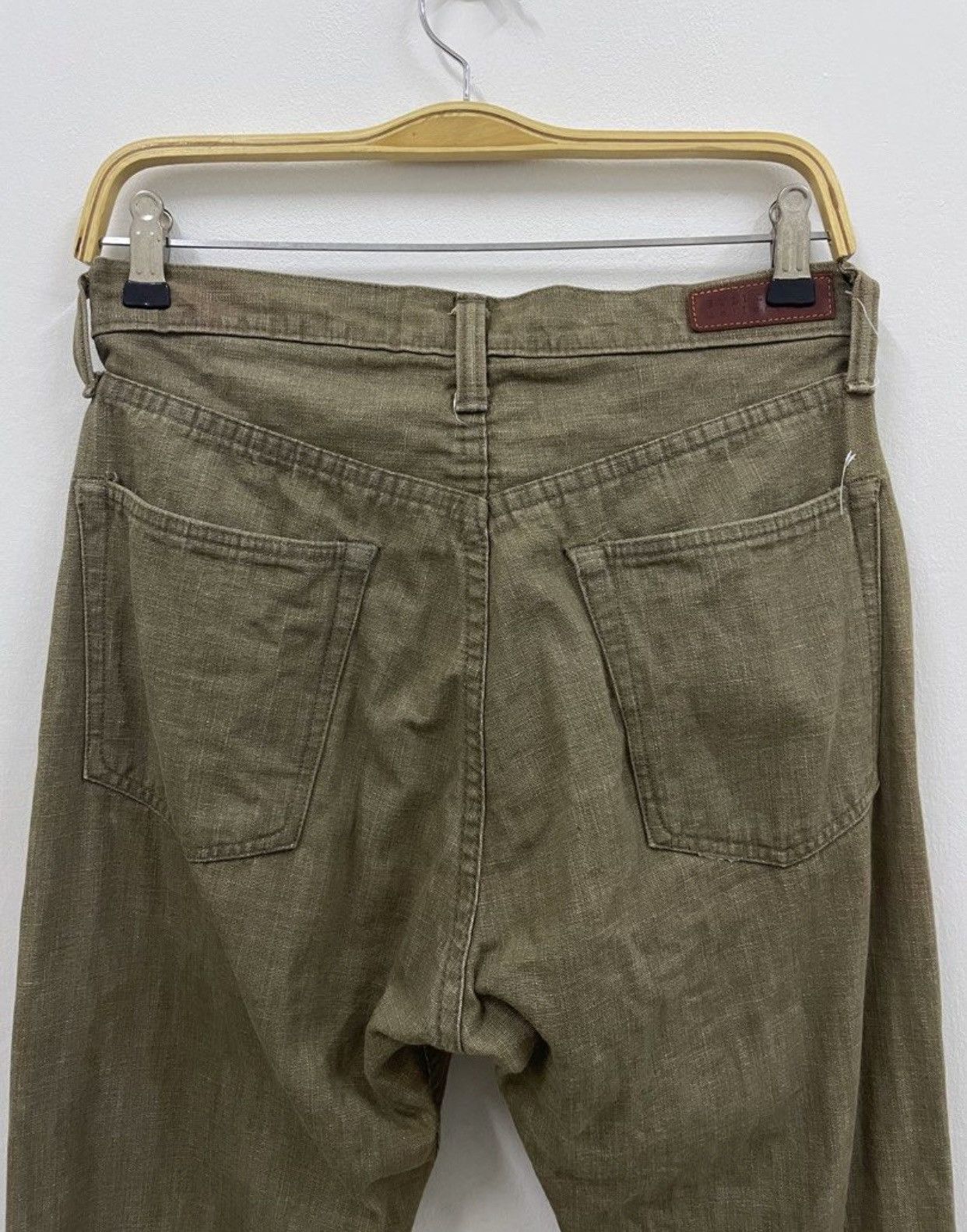 Full Count & Co. × Warehouse FIRE 🔥 FULLCOUNT COLLECTION GREEN OLIVE Size US 29 - 4 Thumbnail