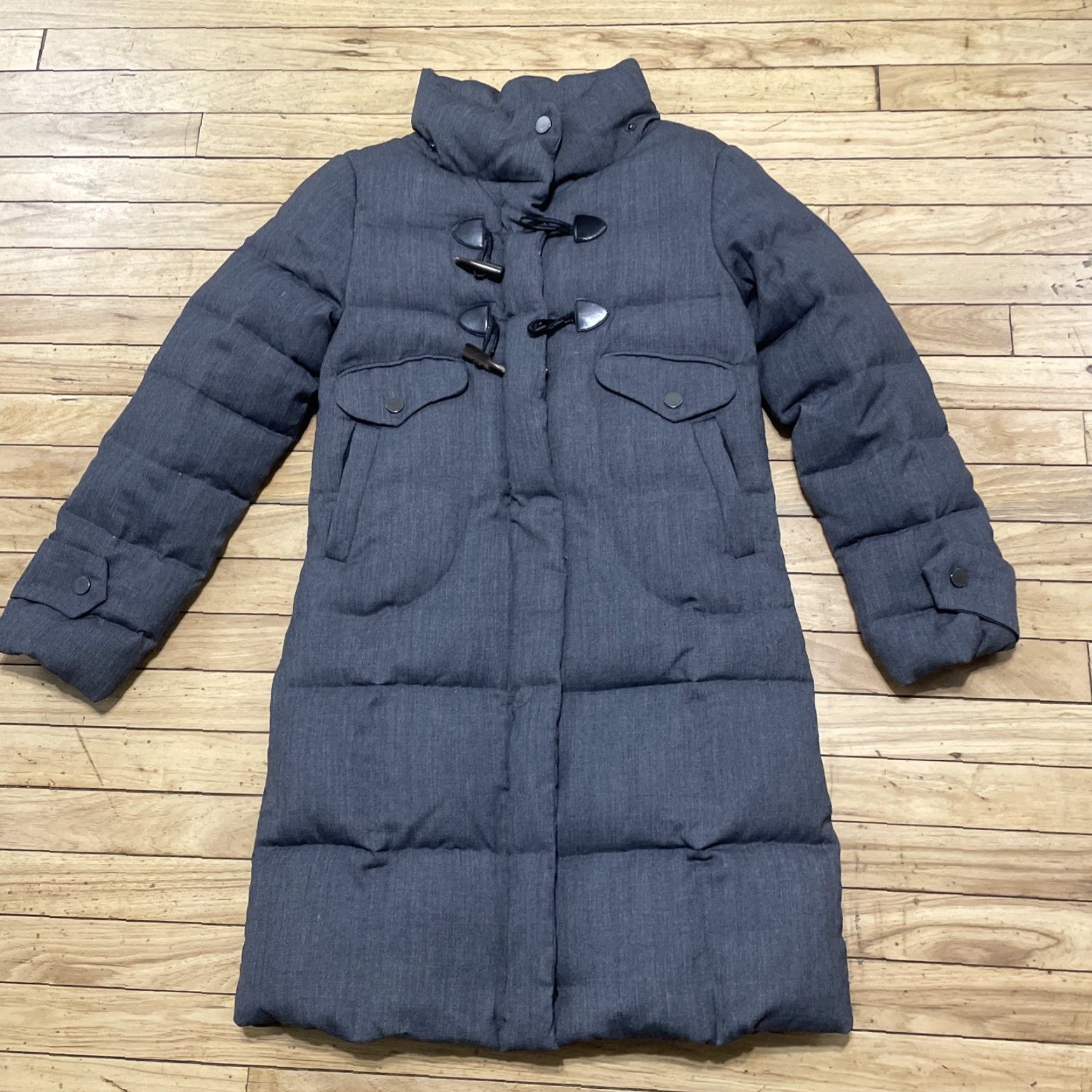 Cop Copine VINTAGE Cop.Copine Jacket Coat Down Tassel Long Gray 38 Puffer Woman Size XS / US 0-2 / IT 36-38 - 3 Thumbnail