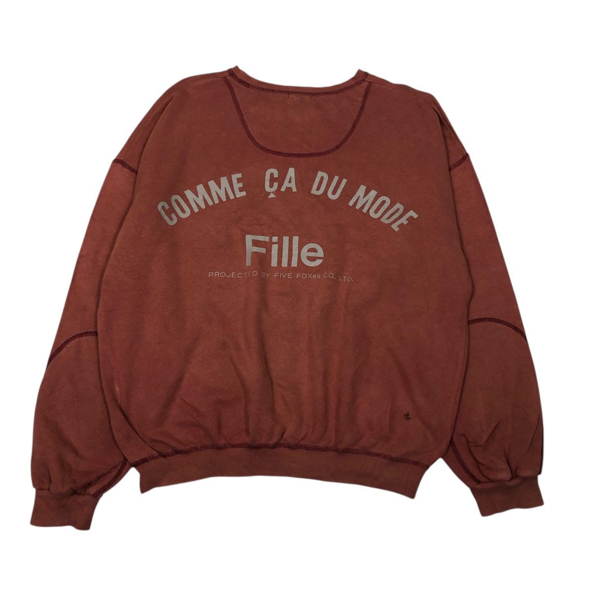 Japanese Brand 📌Vintage Sweatshirt Comme Ca Ism Big Logo Size US M / EU 48-50 / 2 - 1 Thumbnail