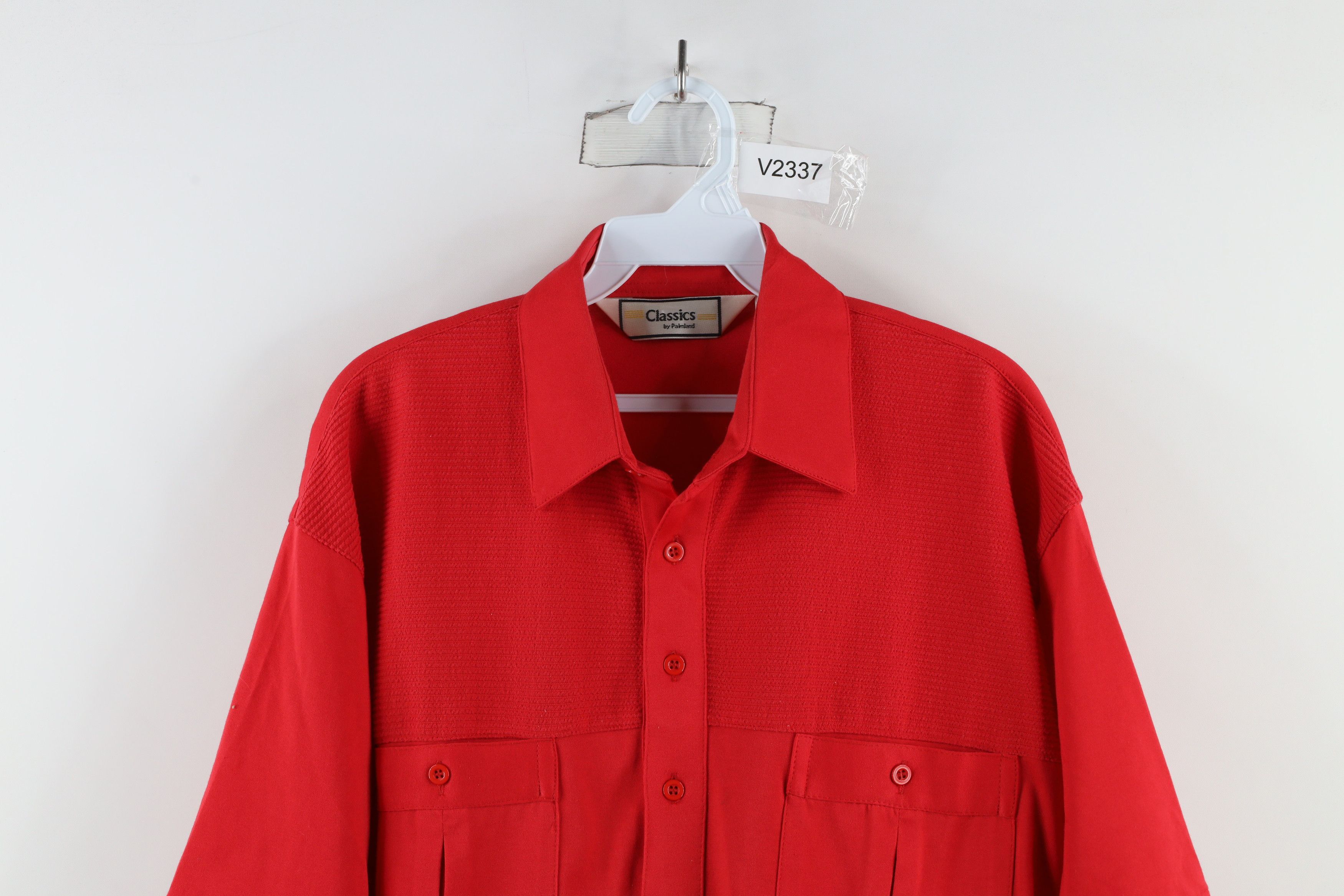 Vintage Vintage 90s Streetwear Collared Pullover Polo Shirt Red Size US M / EU 48-50 / 2 - 2 Thumbnail