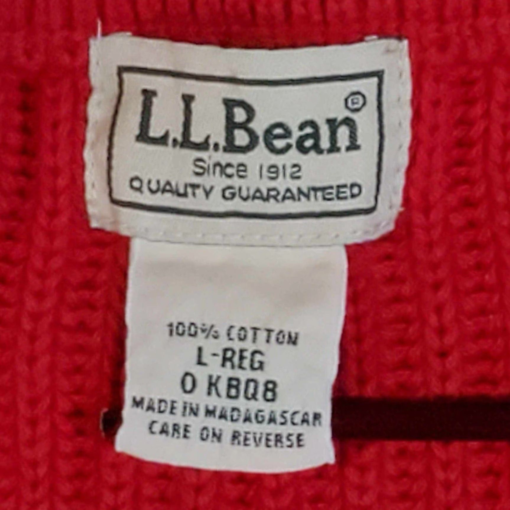 Vintage VINTAGE L.L. Bean Driver's Knit High Neck Sweater Mens Large L Full Zip Coatigan Red Vintage 90s Classic Outdoor Size US L / EU 52-54 / 3 - 2 Thumbnail
