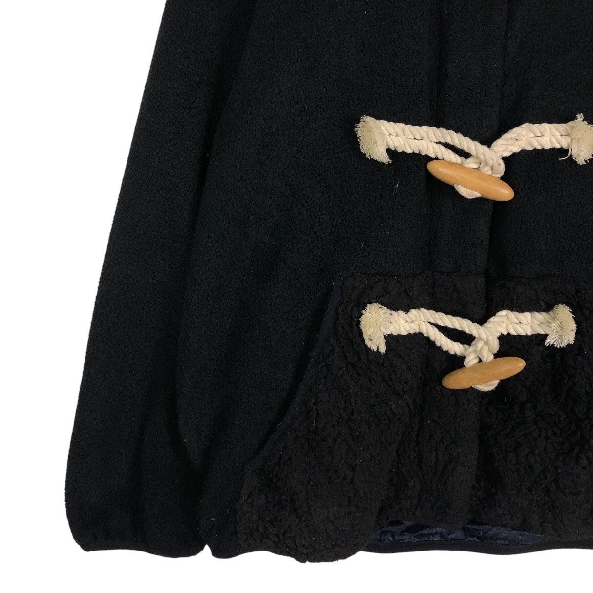 Issey Miyake 🔥Wool Biker Jacket Wood Button Mercibeaucoup Jevous Enprie Size US M / EU 48-50 / 2 - 5 Thumbnail