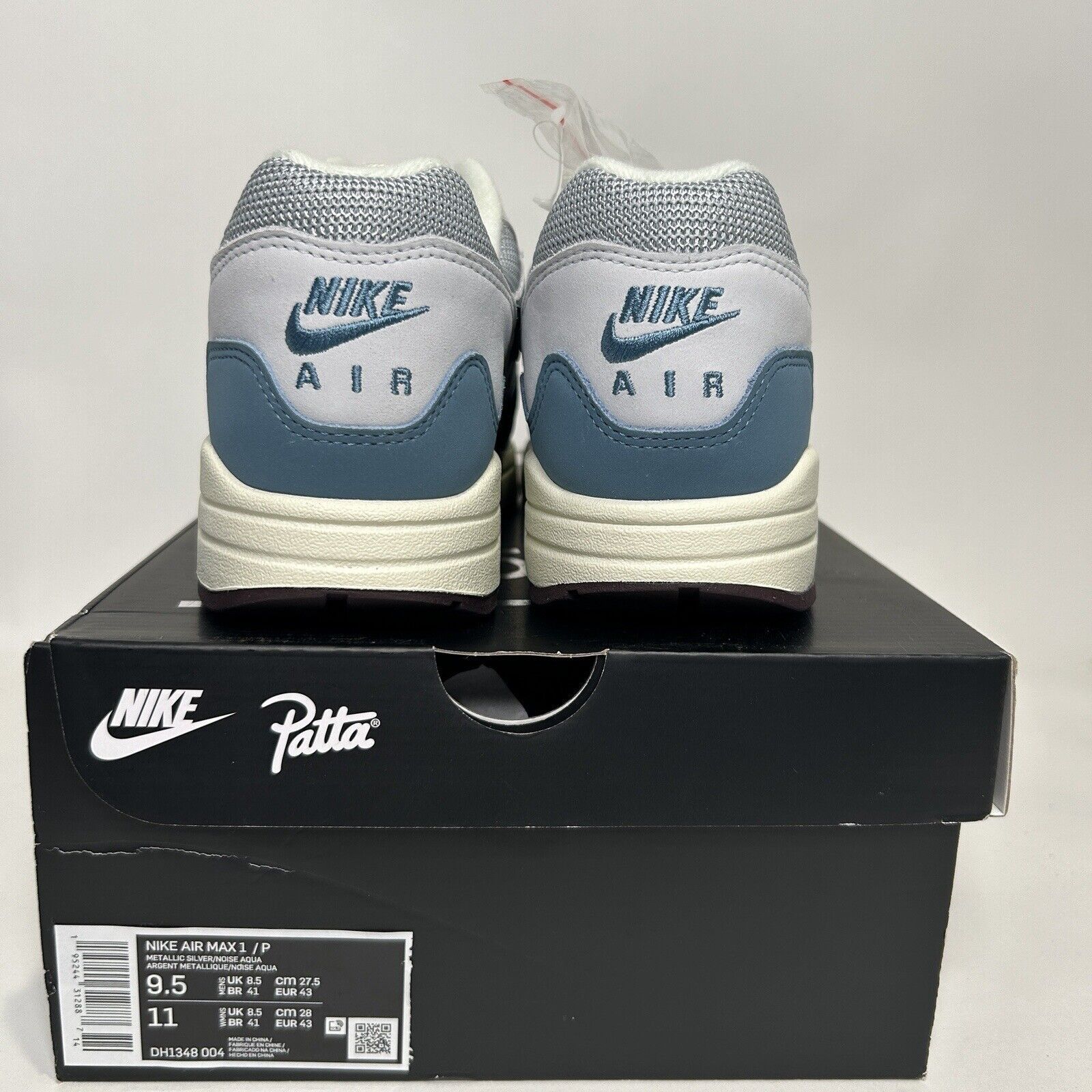 Nike Nike x Patta Air Max 1 “Noise Aqua” With Bracelet 2024 Size US 9.5 / EU 42-43 - 4 Thumbnail