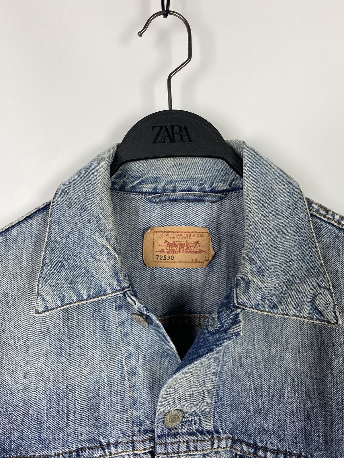 Levi's Y2K 72530 Levi’s Type 3 Washed Denim Trucker Jacket Size US L / EU 52-54 / 3 - 4 Thumbnail