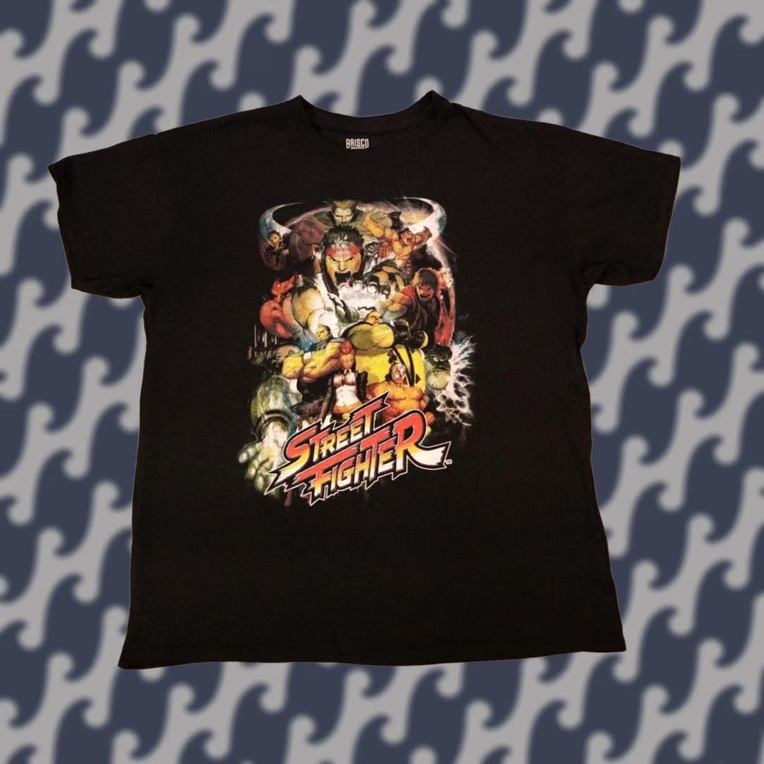Vintage Street Fighter Shirt Men M Black Brisco Brands Retro T-Shirt RegularFit Size US M / EU 48-50 / 2 - 1 Thumbnail
