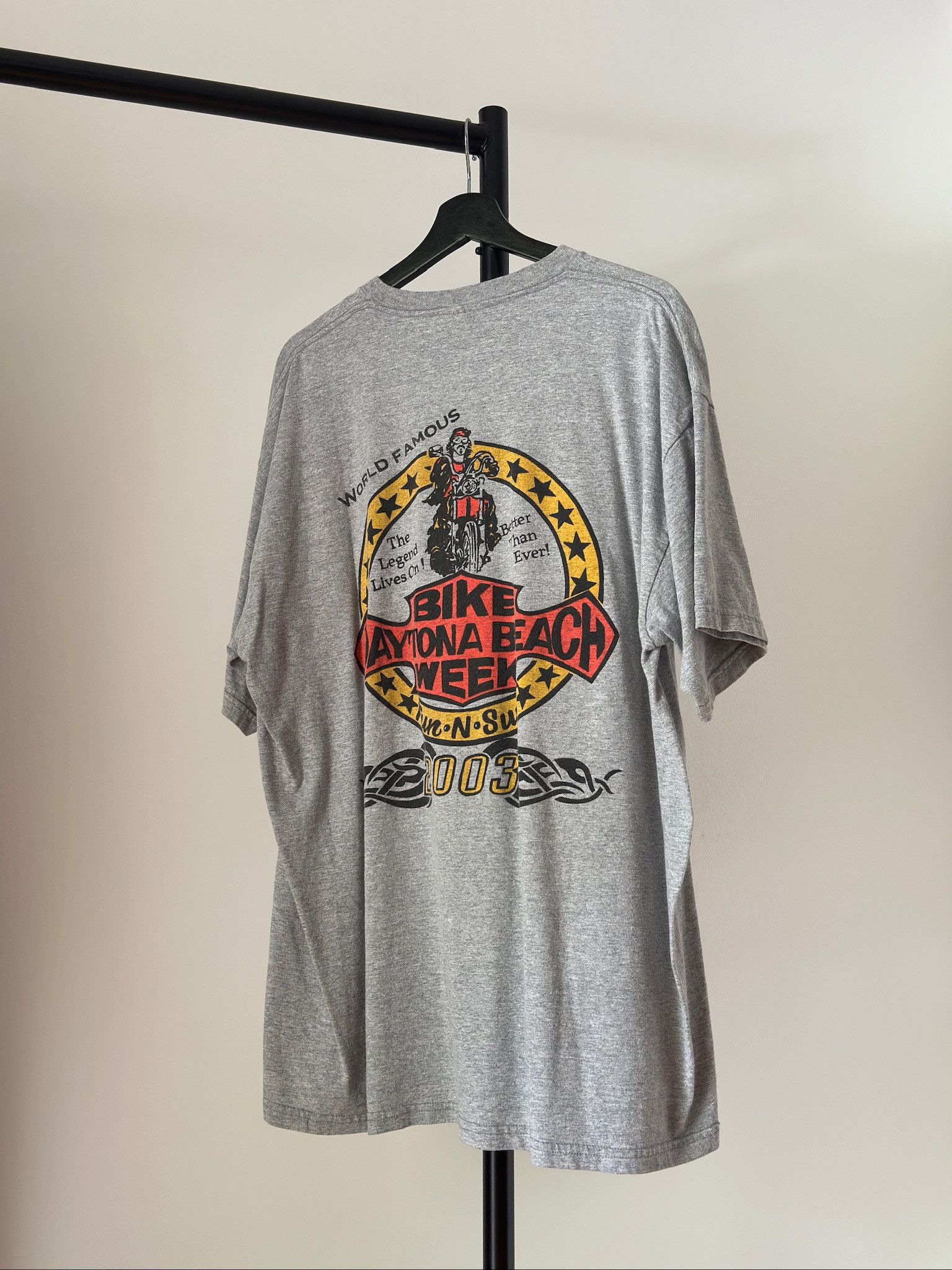 Harley Davidson × Vintage 2003 Daytona Beach Bike Week T-Shirt Size US XXL / EU 58 / 5 - 2 Thumbnail