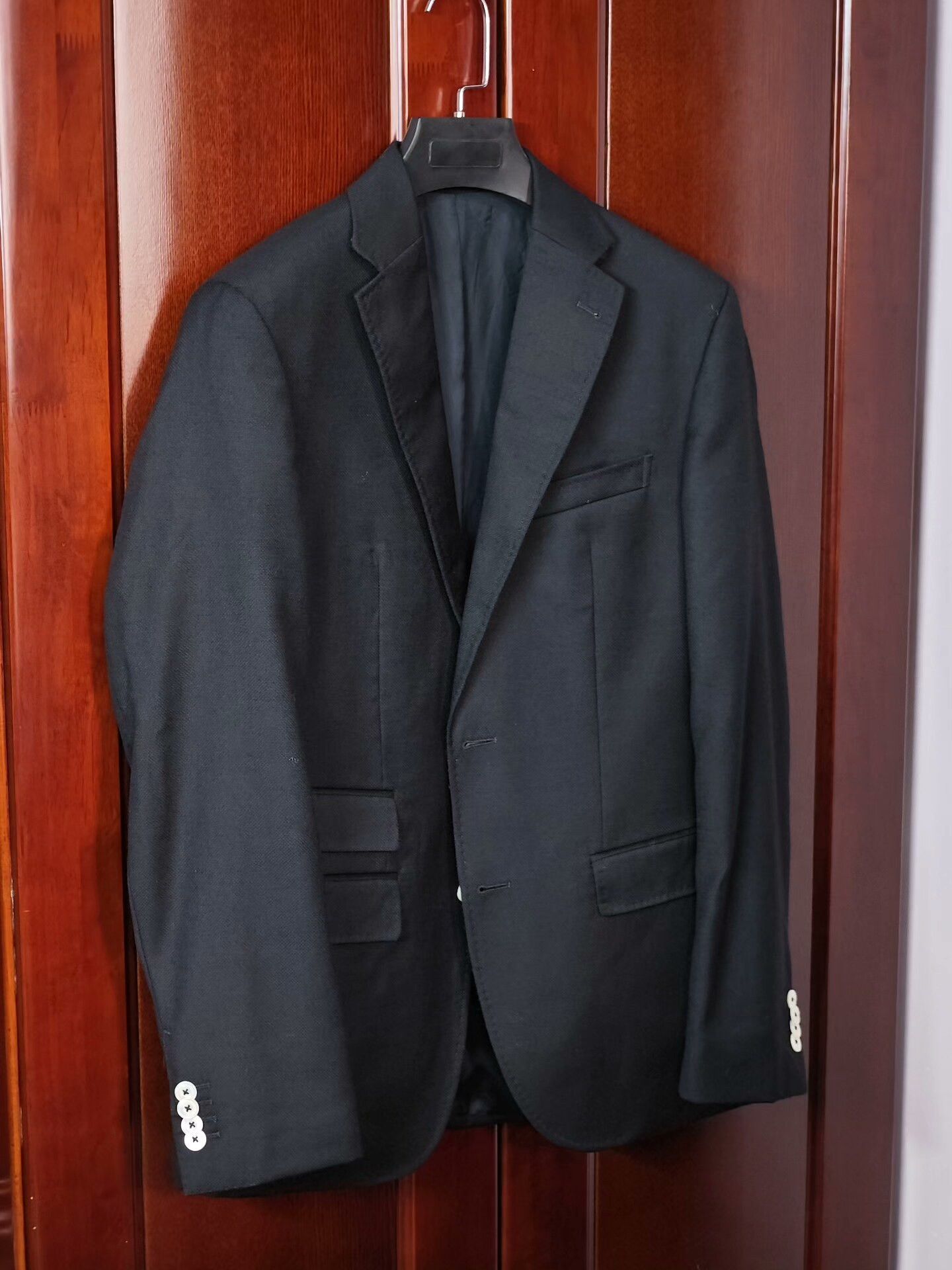 Baldessarini Baldessarini Black Wool Suit Jacket Size US S / EU 44-46 / 1 - 1 Thumbnail