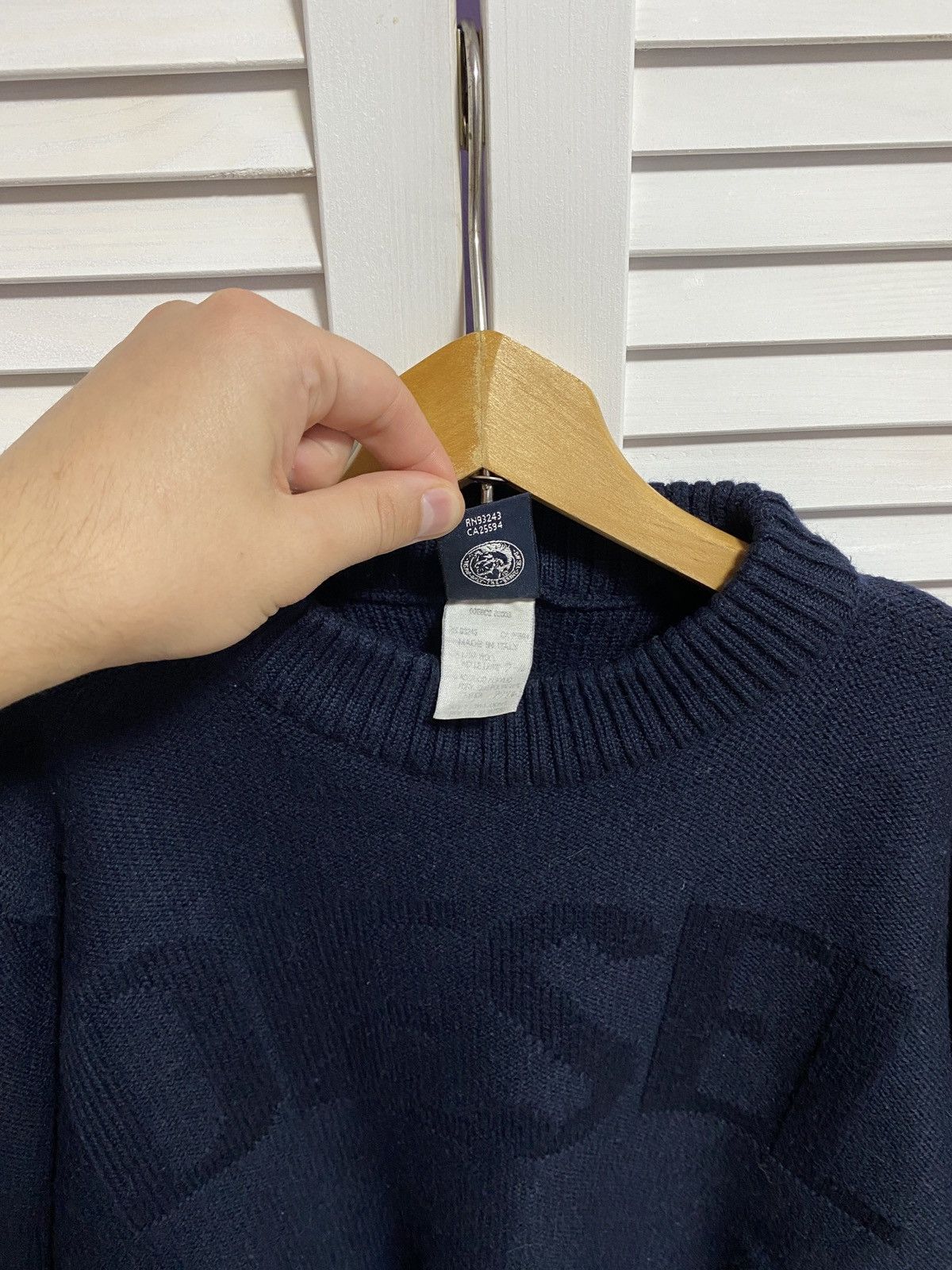 Diesel × Vintage 😍 Vintage Knit Sweater DIESEL Knit Big Logo Size US M / EU 48-50 / 2 - 6 Thumbnail