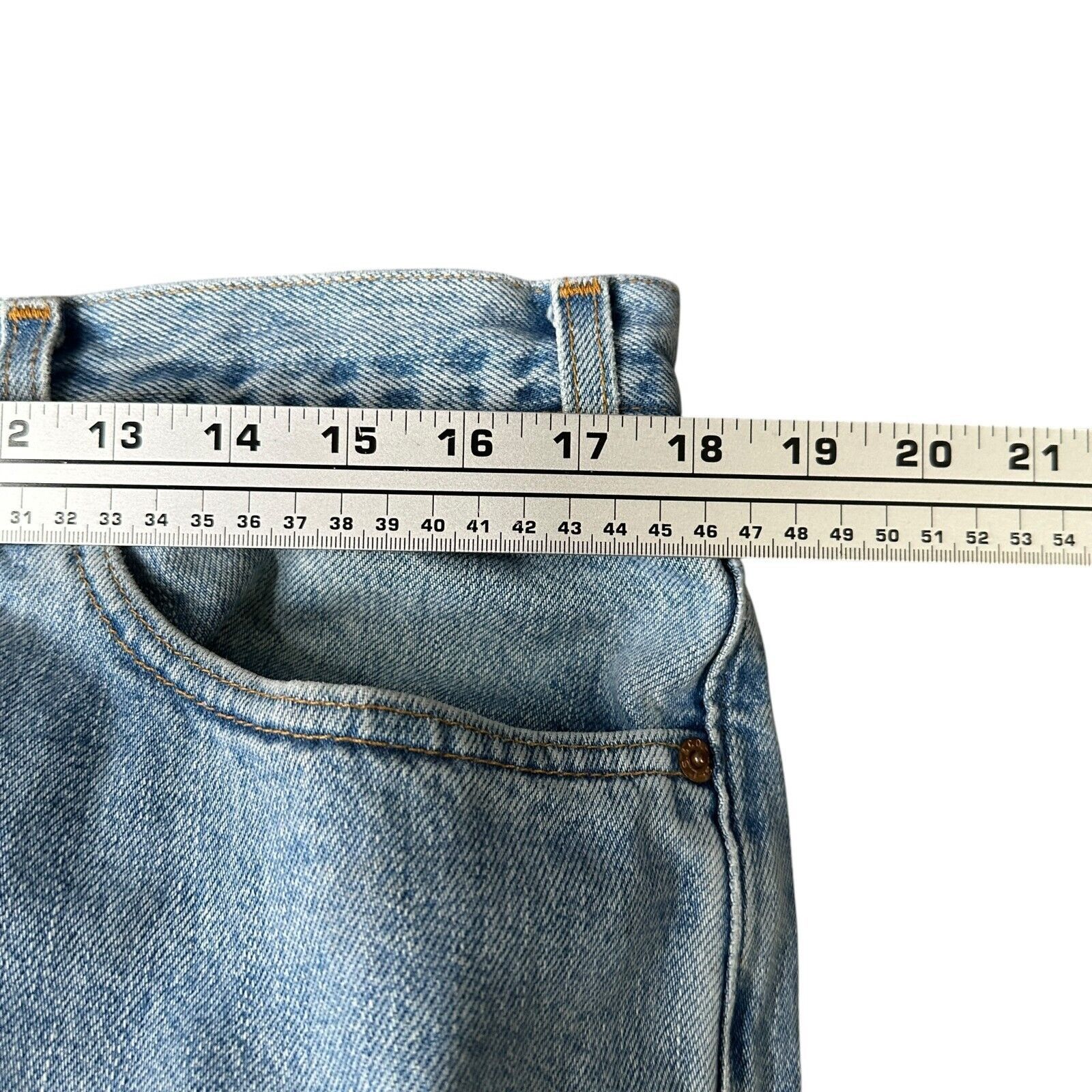 Levi's Vintage Levis 550 Jeans Mens 38 x 30 Blue Denim Cotton Size US 38 / EU 54 - 7 Thumbnail