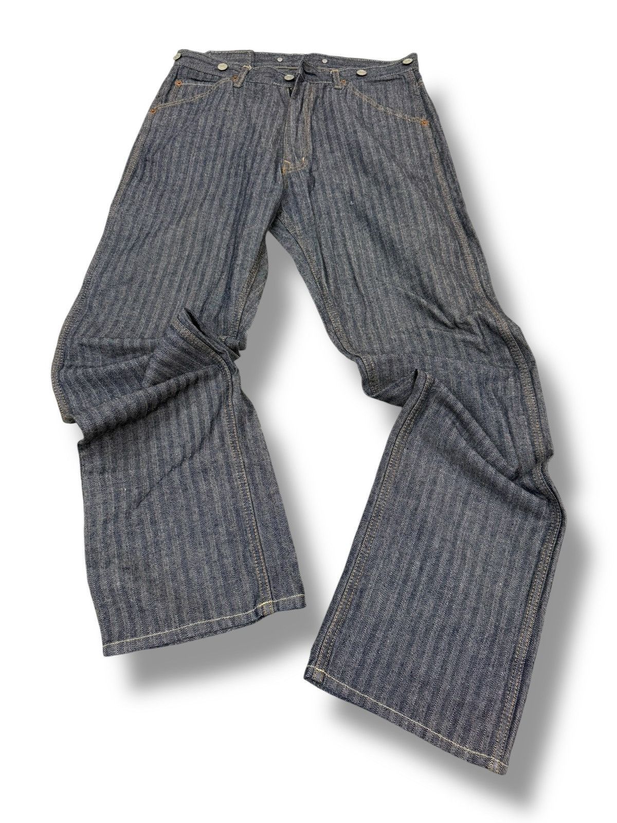 Hysteric Glamour VINTAGE HYSTERIC GLAMOUR CARPENTER BAGGY KINKY JEANS DENIM Size US 32 / EU 48 - 15 Thumbnail