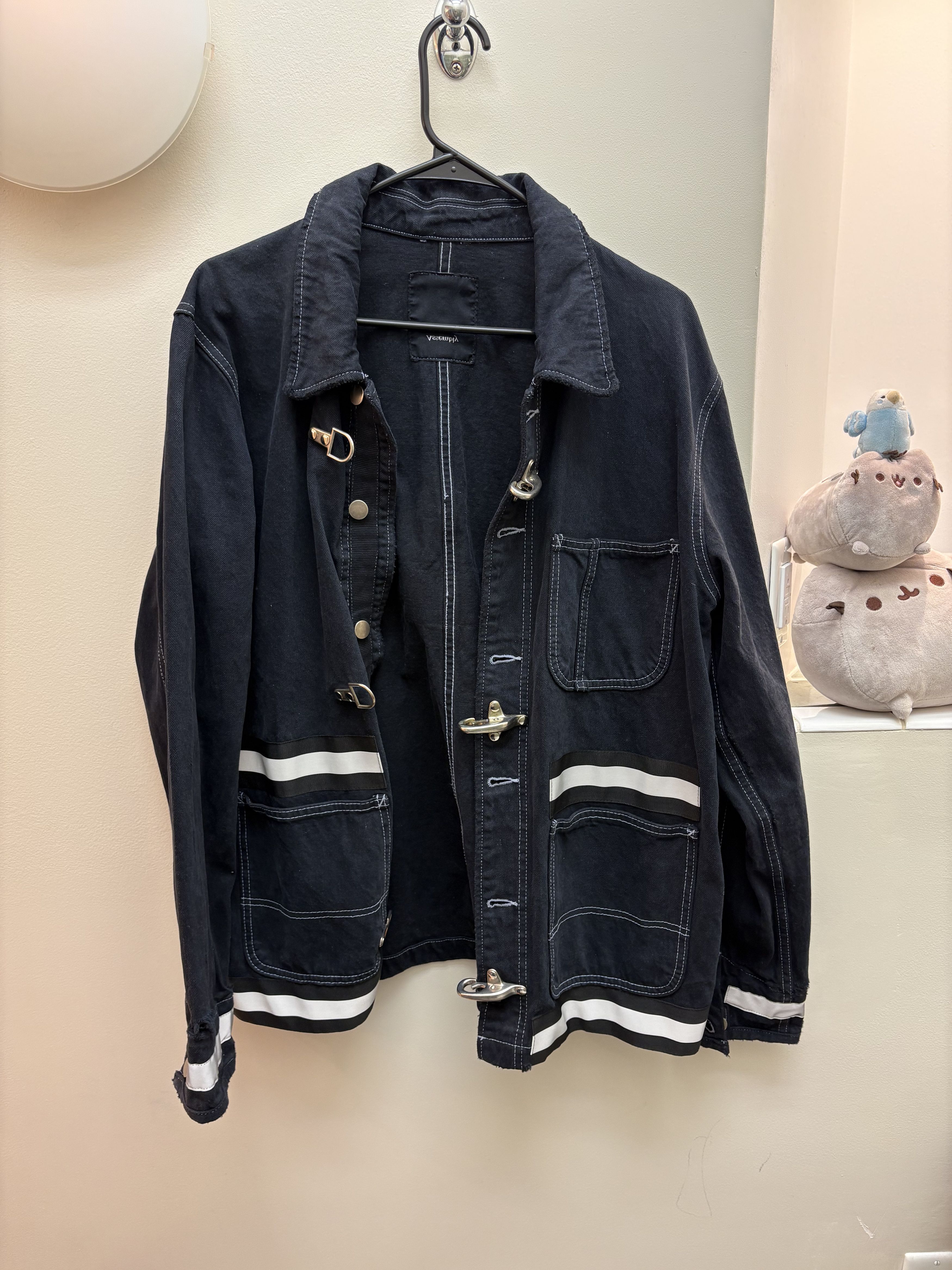 Assembly New York Reflective Fireman Clasp Denim Jacet Size US L / EU 52-54 / 3 - 1 Thumbnail